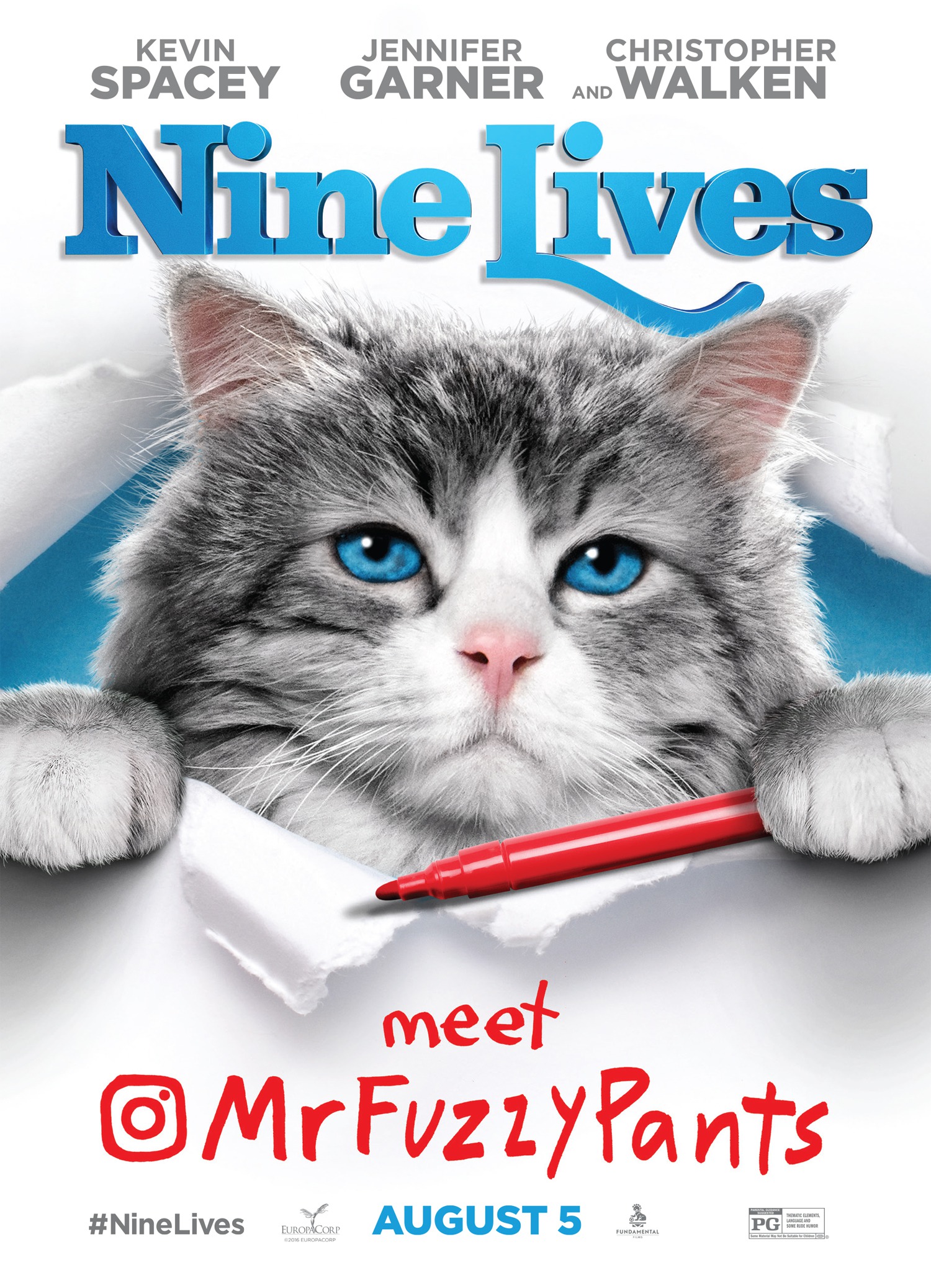 Mega Sized Movie Poster Image for Nine Lives (#4 of 6)