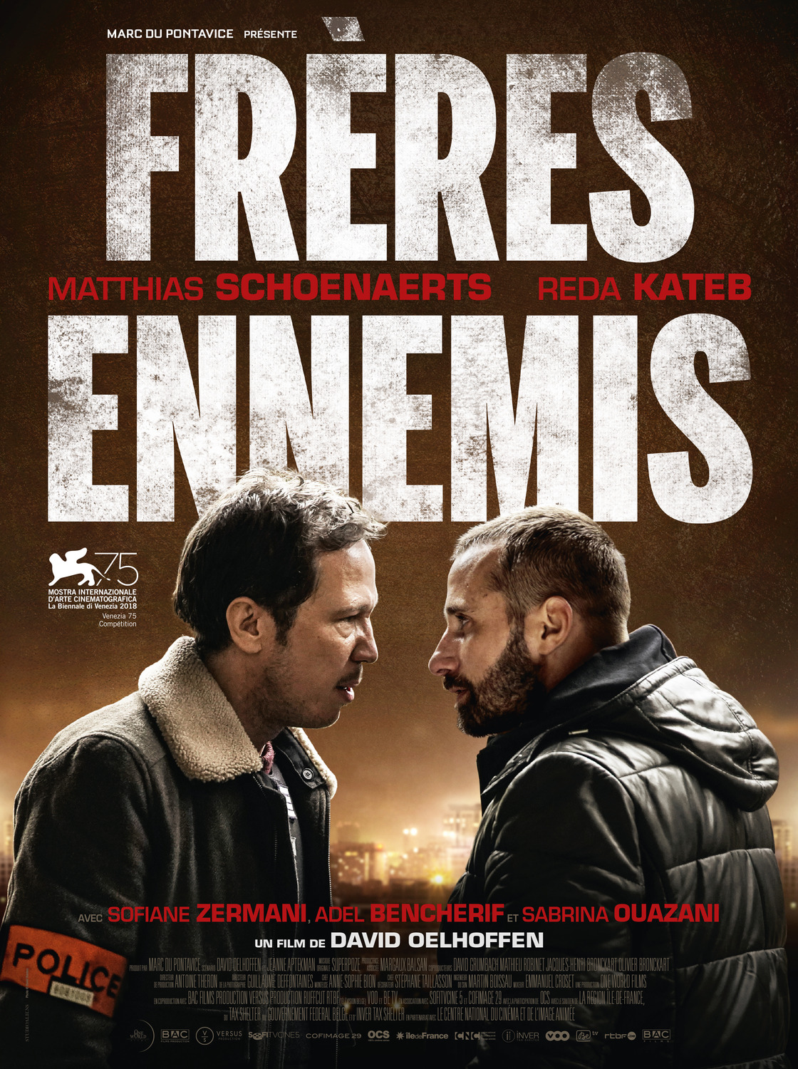 Extra Large Movie Poster Image for Frères ennemis 