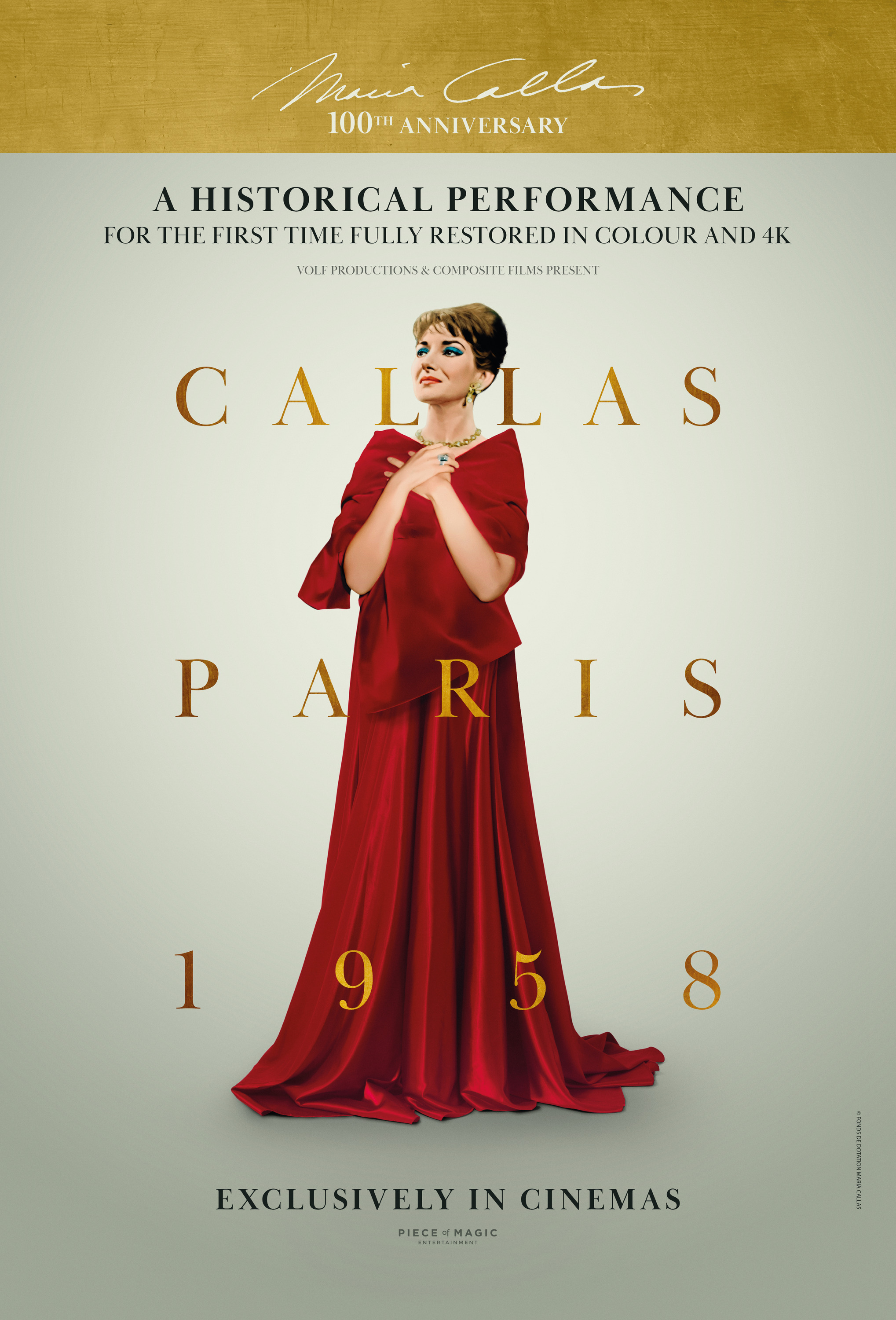 Mega Sized Movie Poster Image for Callas Paris 1958 