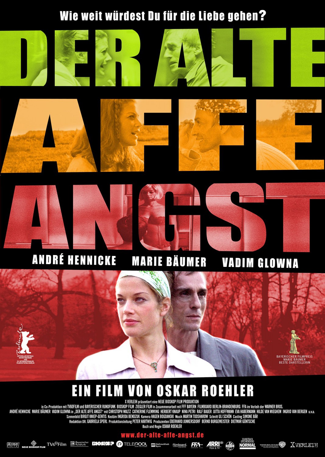 Extra Large Movie Poster Image for Der alte Affe Angst 