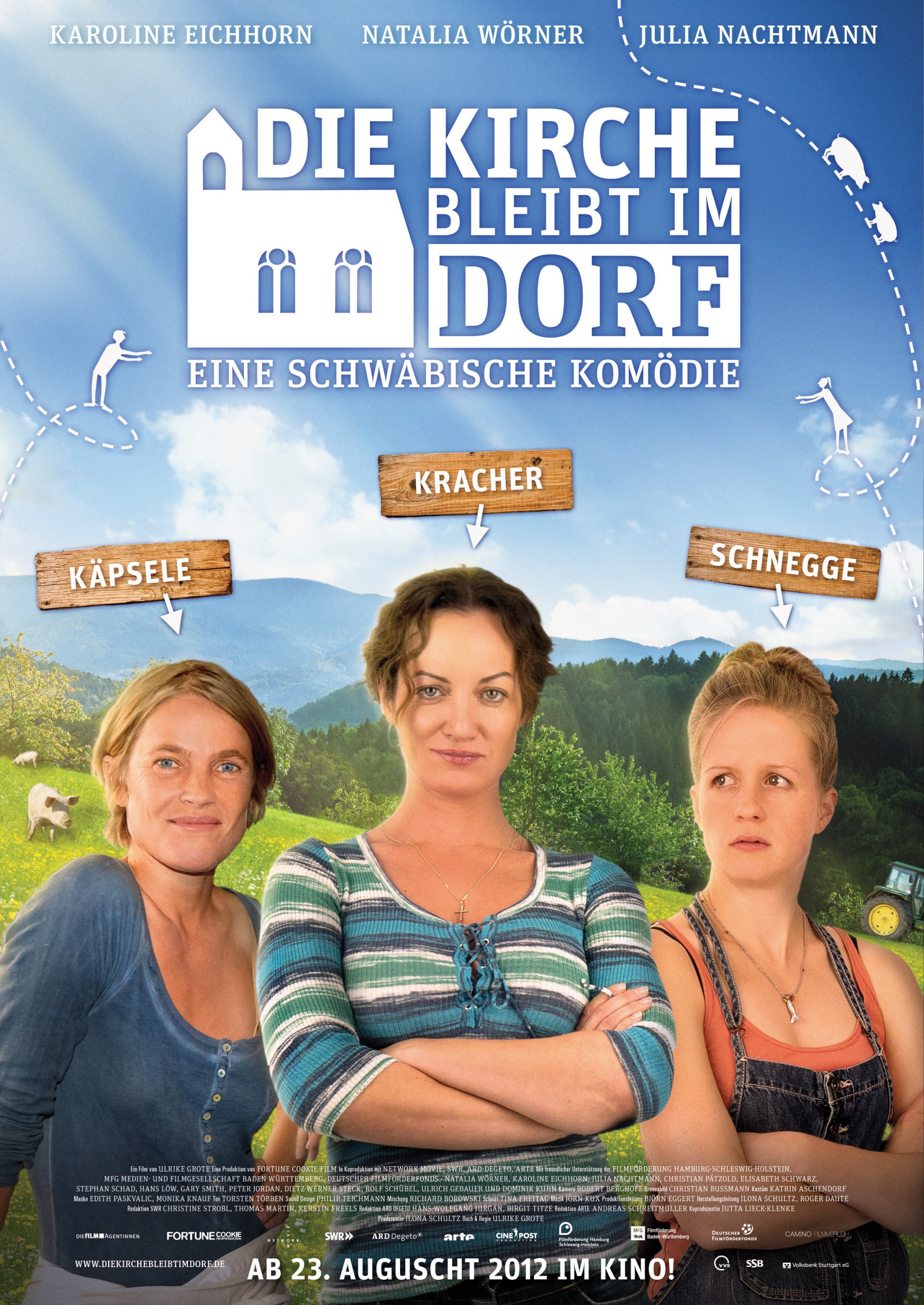 Mega Sized Movie Poster Image for Die Kirche bleibt im Dorf 