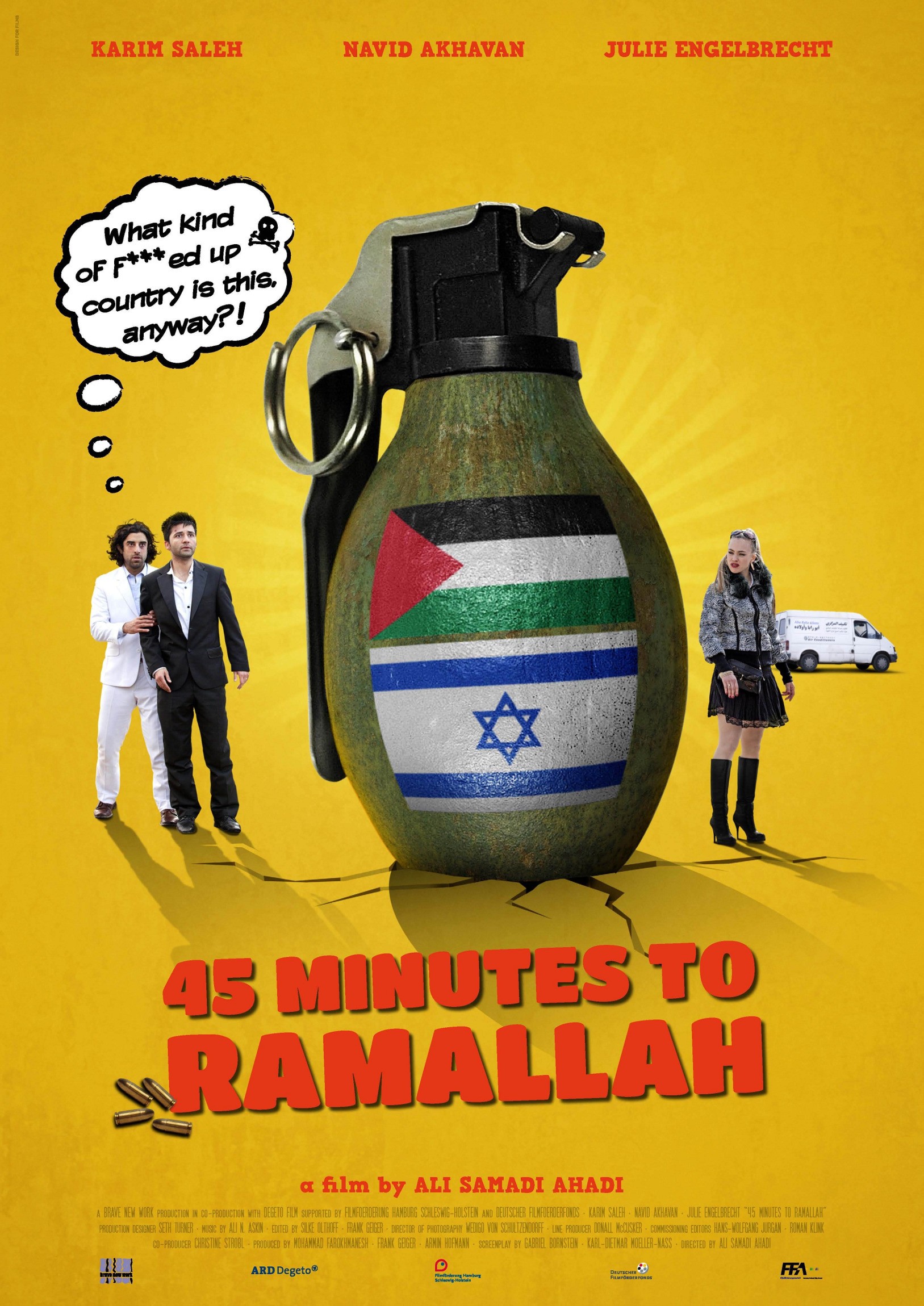 Mega Sized Movie Poster Image for 45 Minutes to Ramallah 