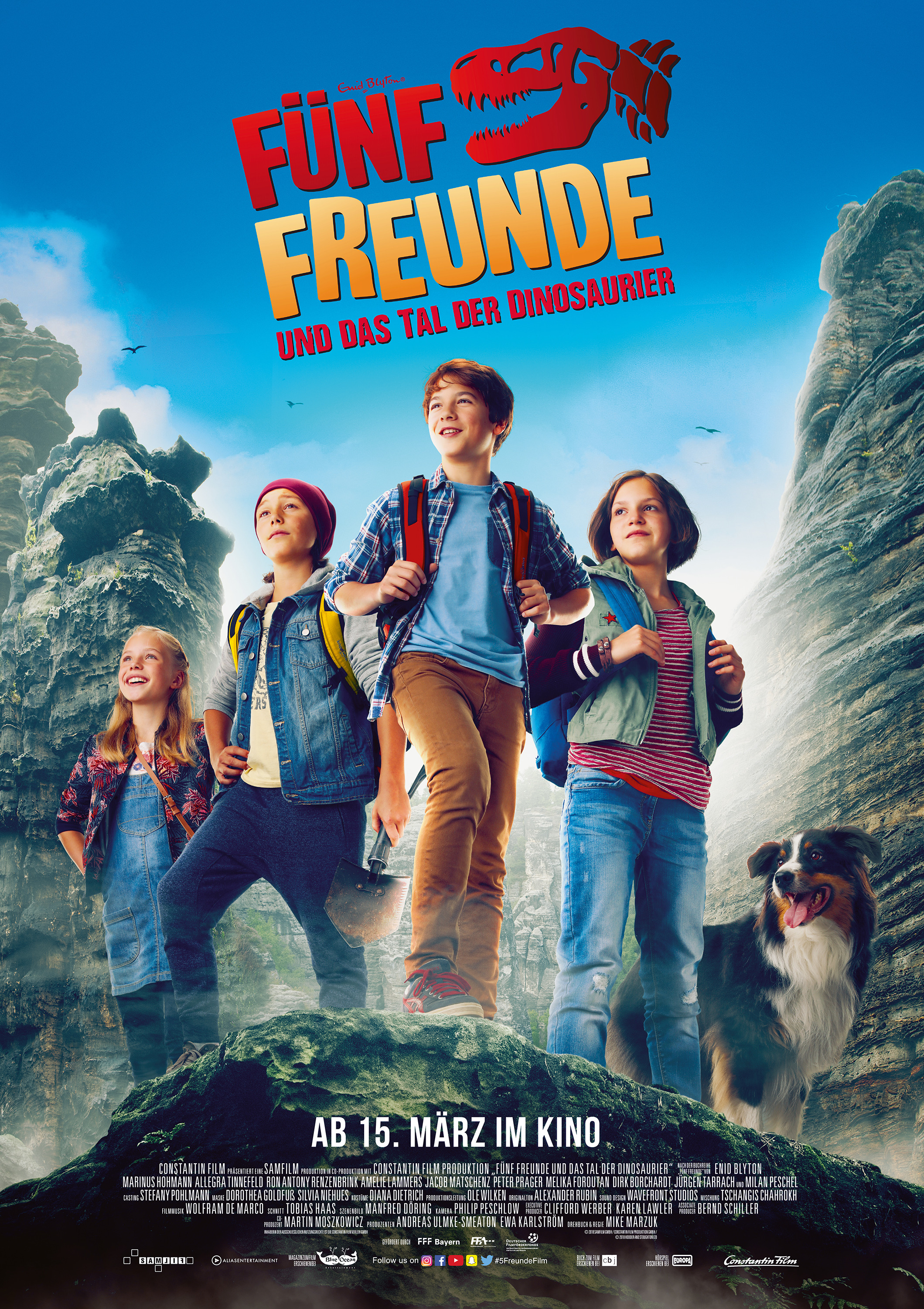 Mega Sized Movie Poster Image for Fünf Freunde und das Tal der Dinosaurier (#2 of 2)