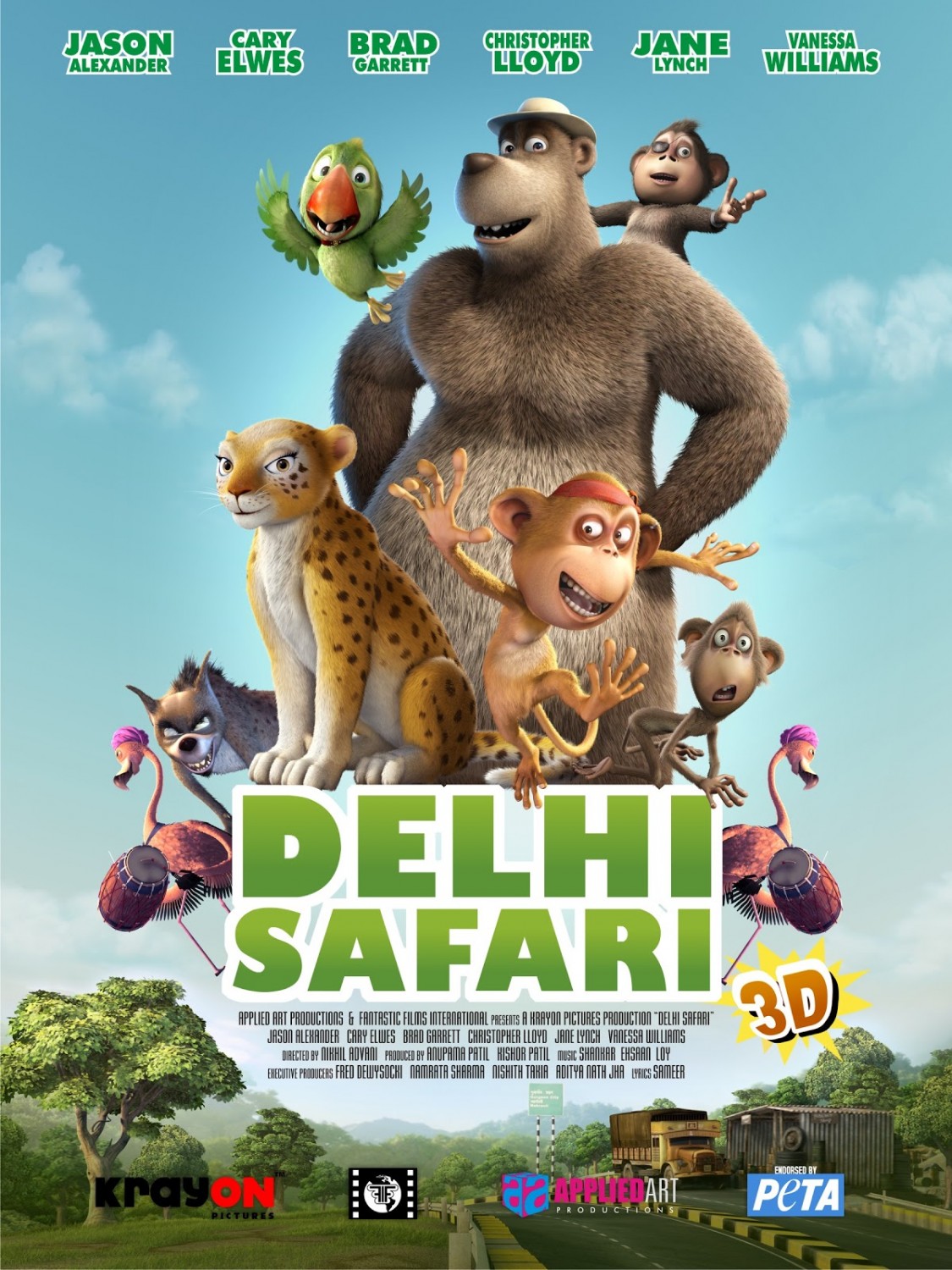 Extra Large Movie Poster Image for Delhi Safari 