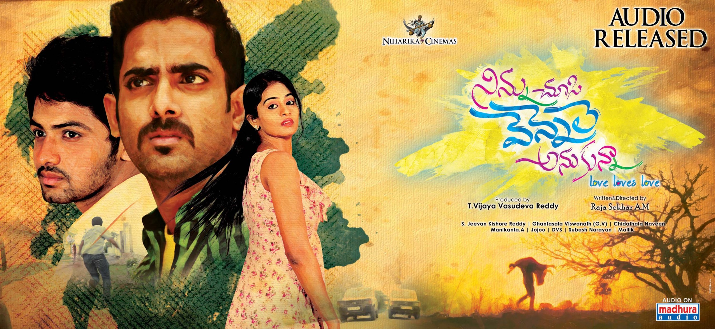 Mega Sized Movie Poster Image for Ninnu Chusi Vennele Anukunna (#7 of 7)