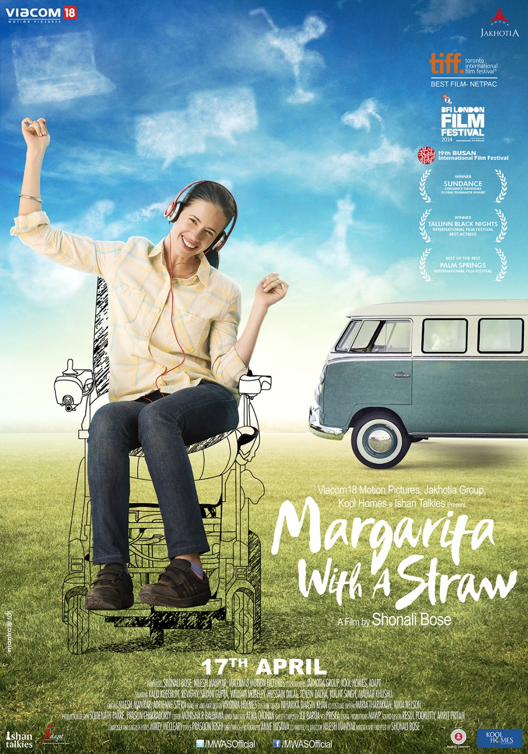 Extra Large Movie Poster Image for Margarita, with a Straw (#2 of 2)