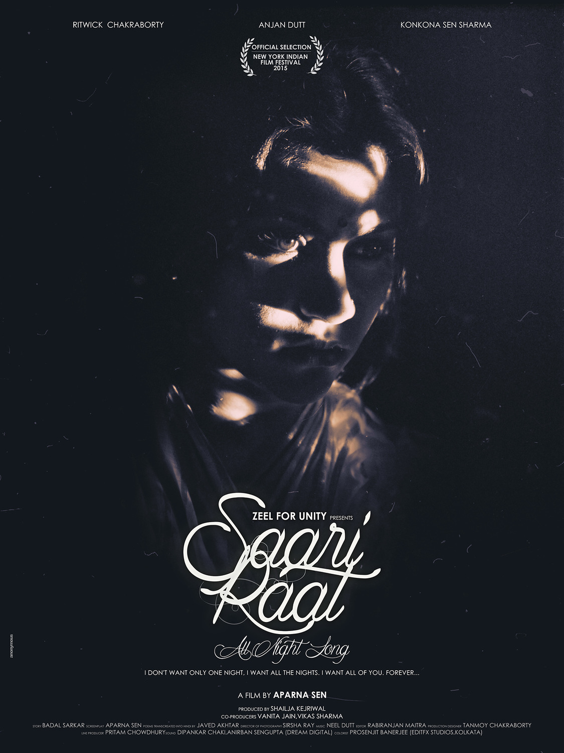 Extra Large Movie Poster Image for Saari Raat (#2 of 2)