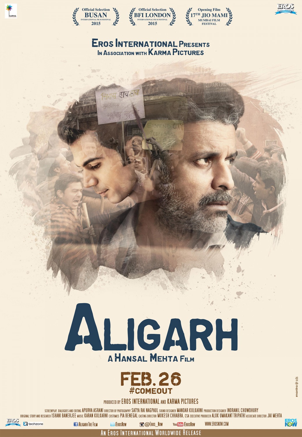 Extra Large Movie Poster Image for Aligarh (#2 of 3)