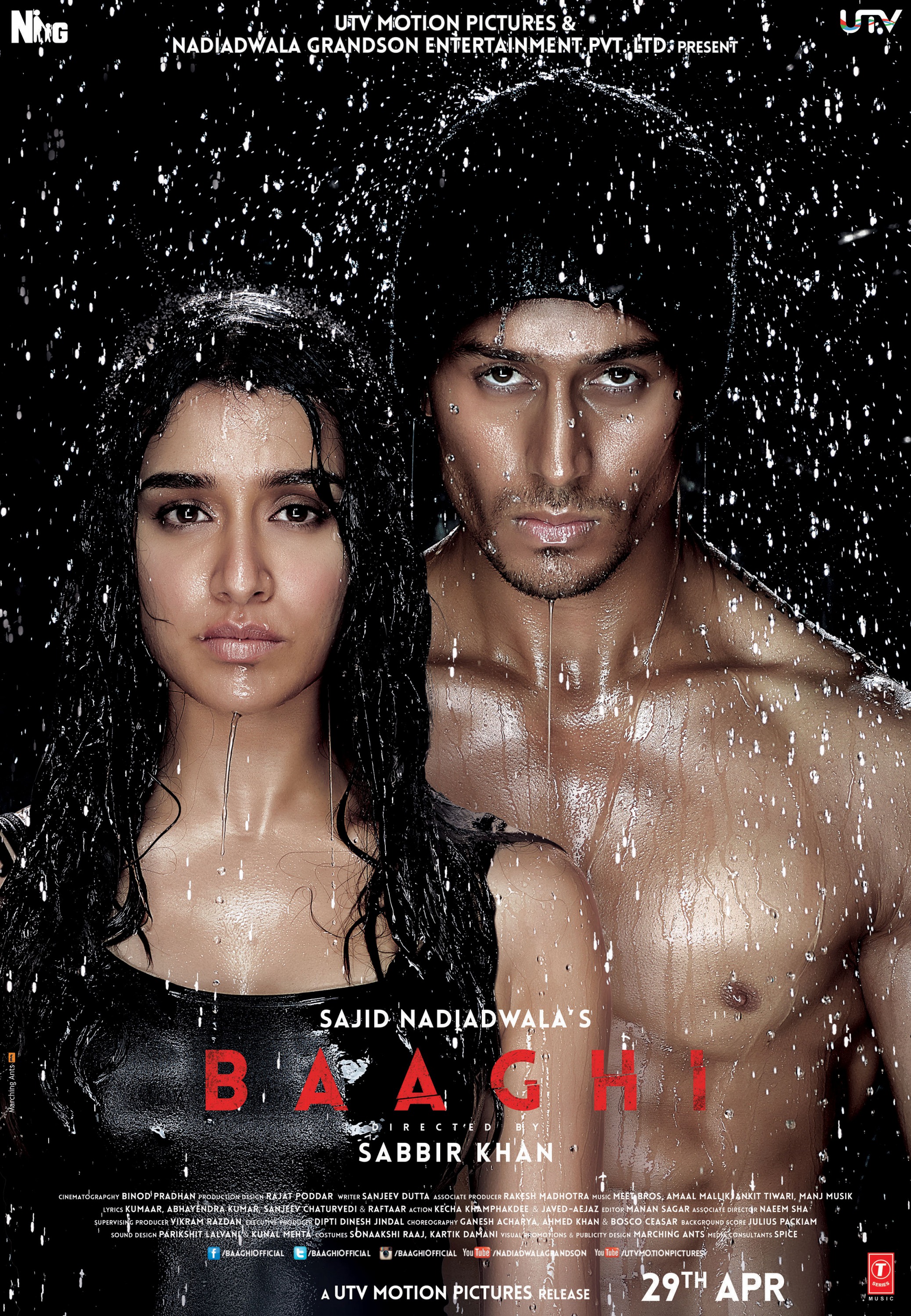 Mega Sized Movie Poster Image for Baaghi (#3 of 7)