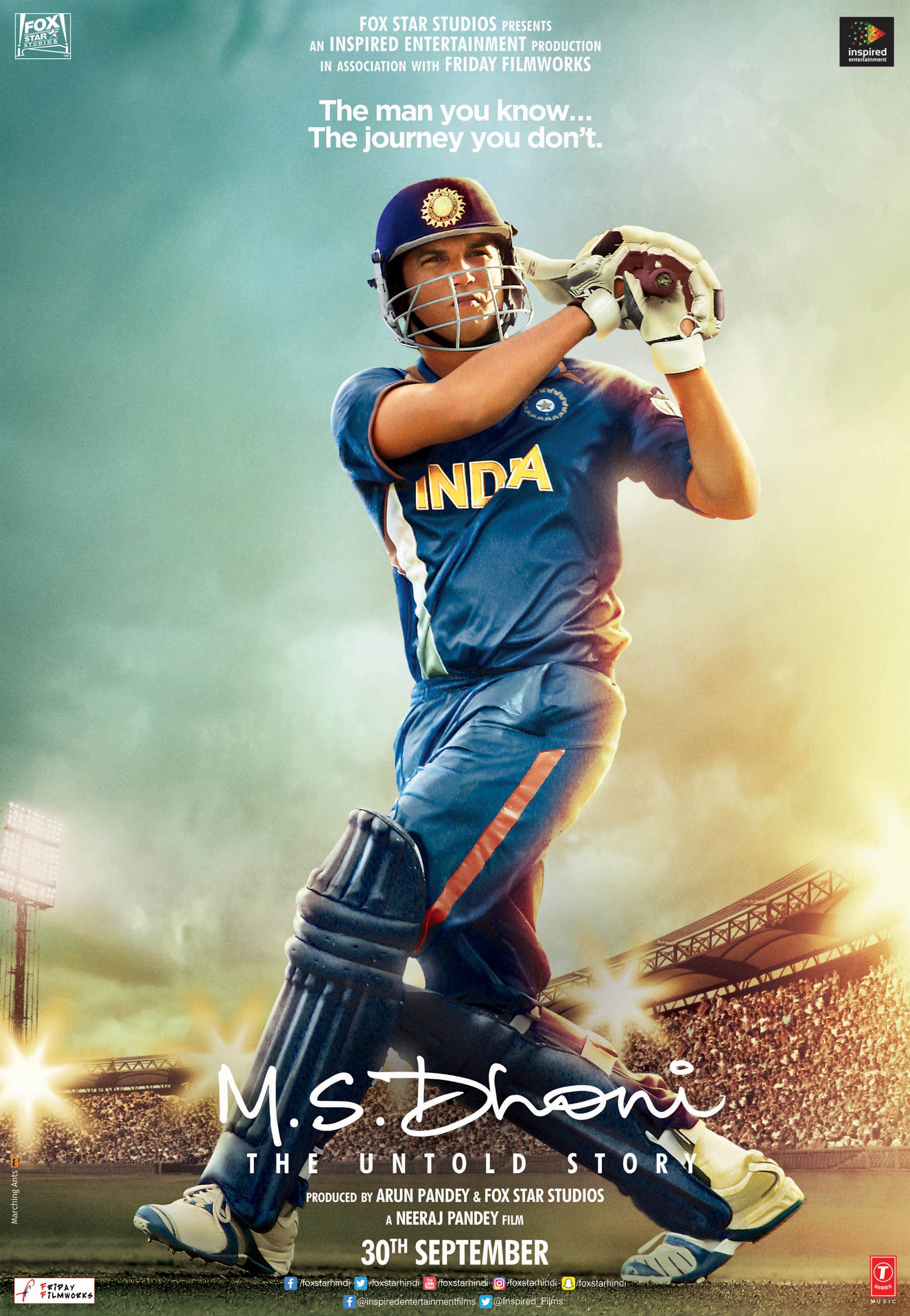 Mega Sized Movie Poster Image for M.S. Dhoni: The Untold Story (#2 of 8)