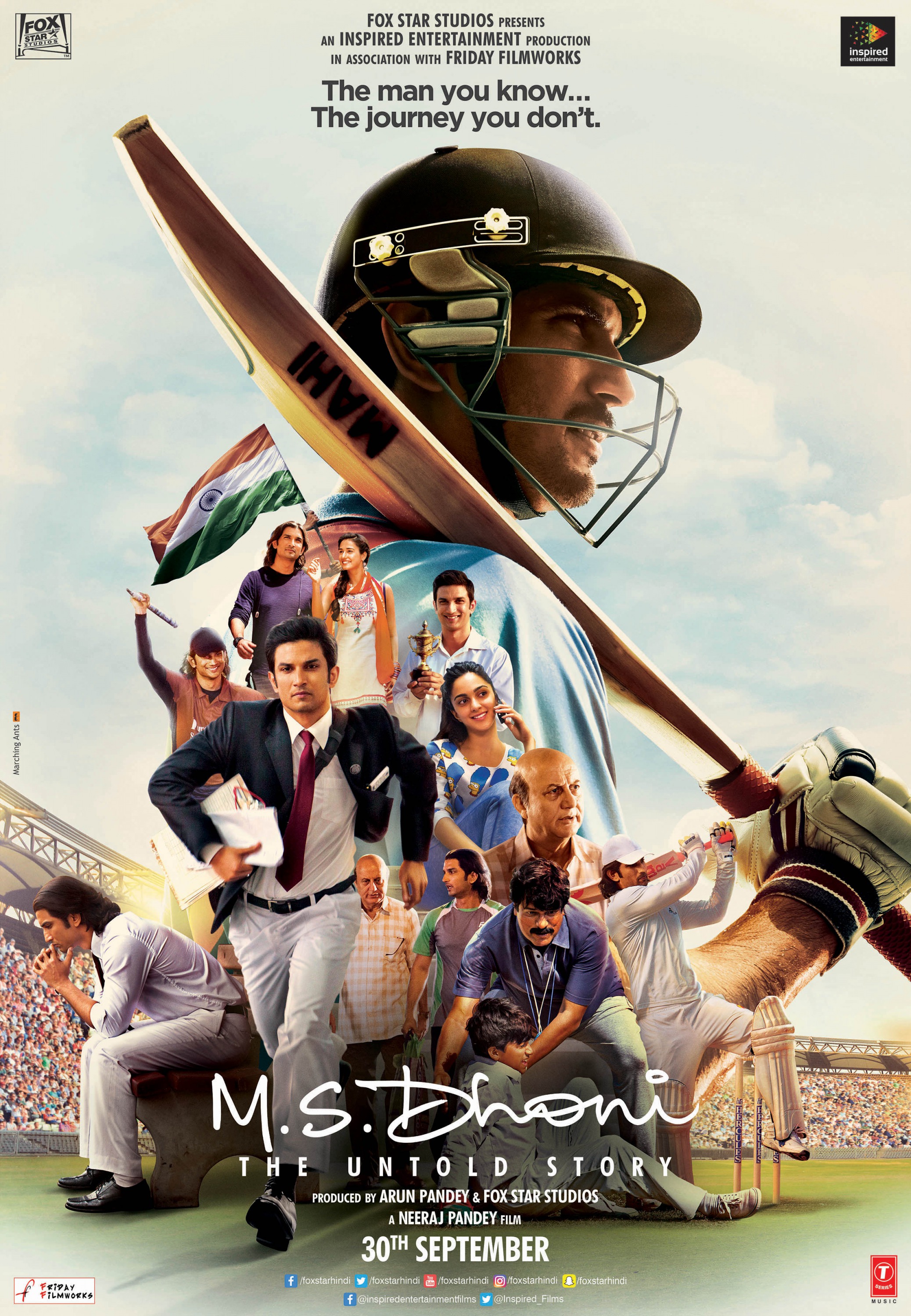Mega Sized Movie Poster Image for M.S. Dhoni: The Untold Story (#1 of 8)