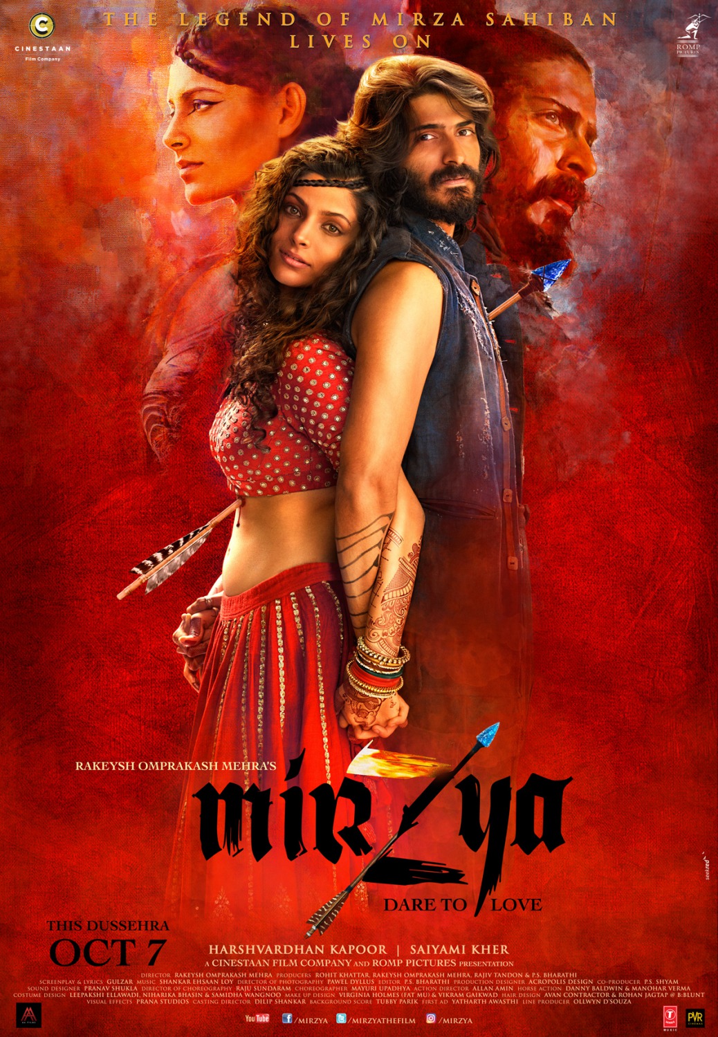 Extra Large Movie Poster Image for Mirzya (#3 of 3)