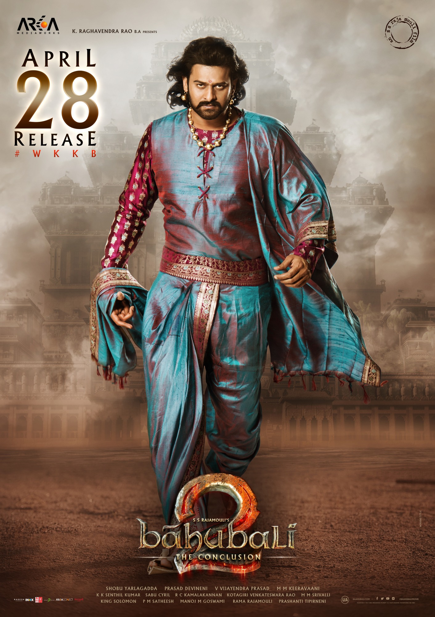 Mega Sized Movie Poster Image for Baahubali 2: The Conclusion (#8 of 12)