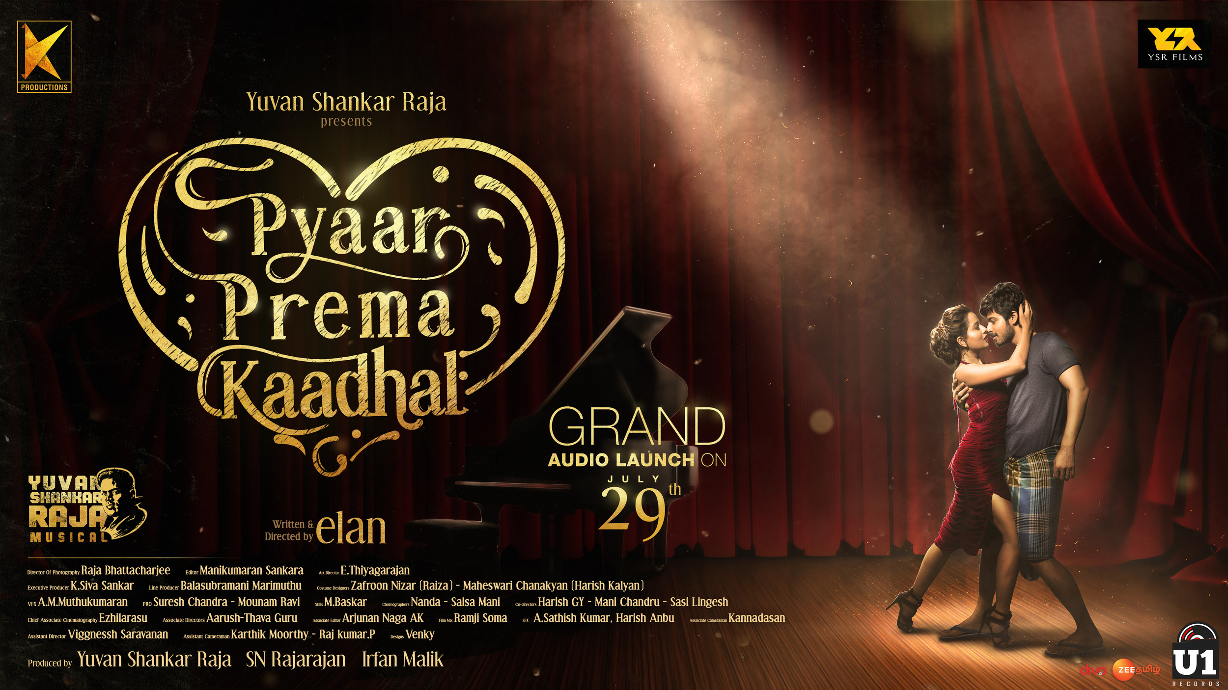 Mega Sized Movie Poster Image for Pyaar Prema Kaadhal (#2 of 10)