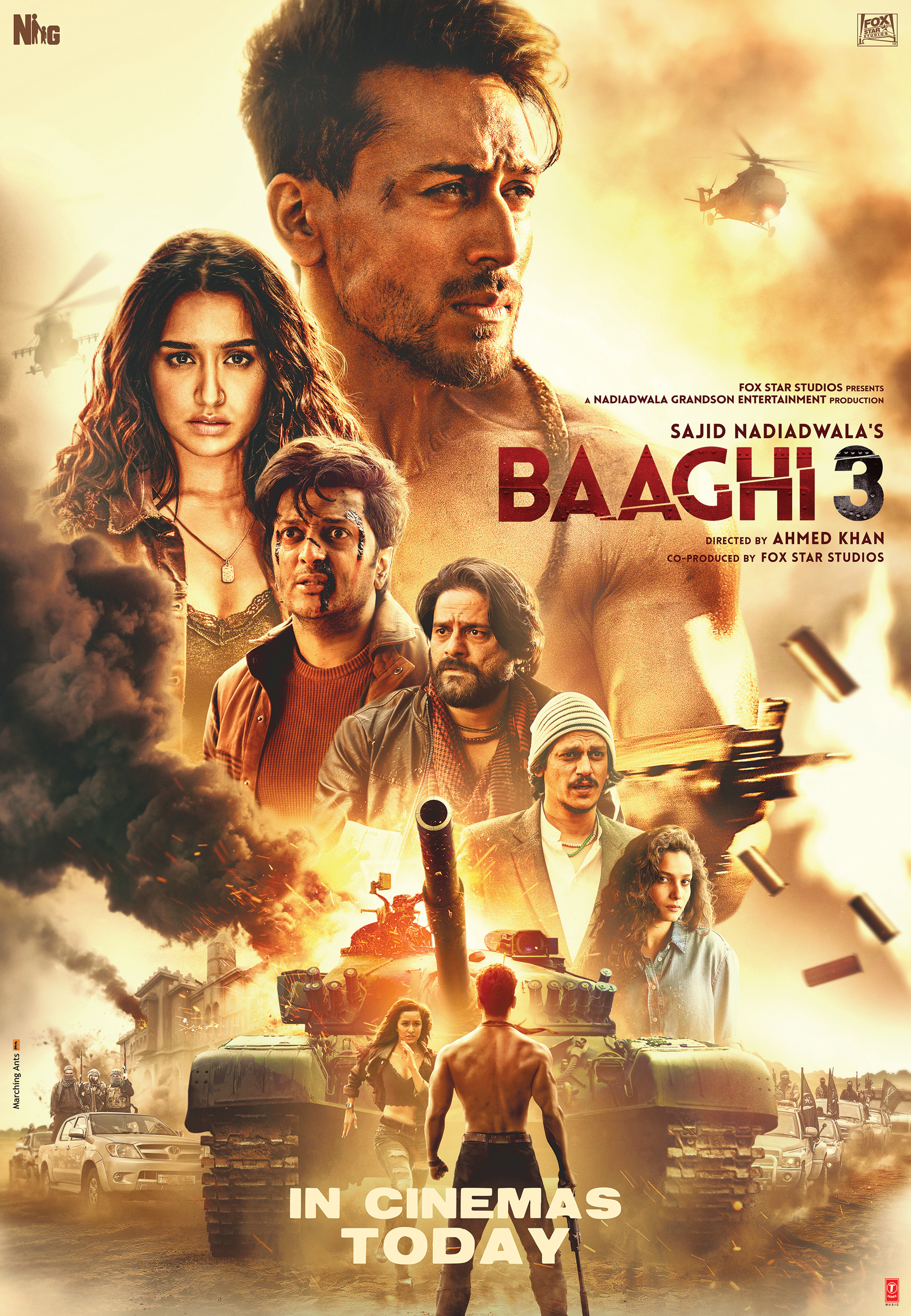 Mega Sized Movie Poster Image for Baaghi 3 (#4 of 6)