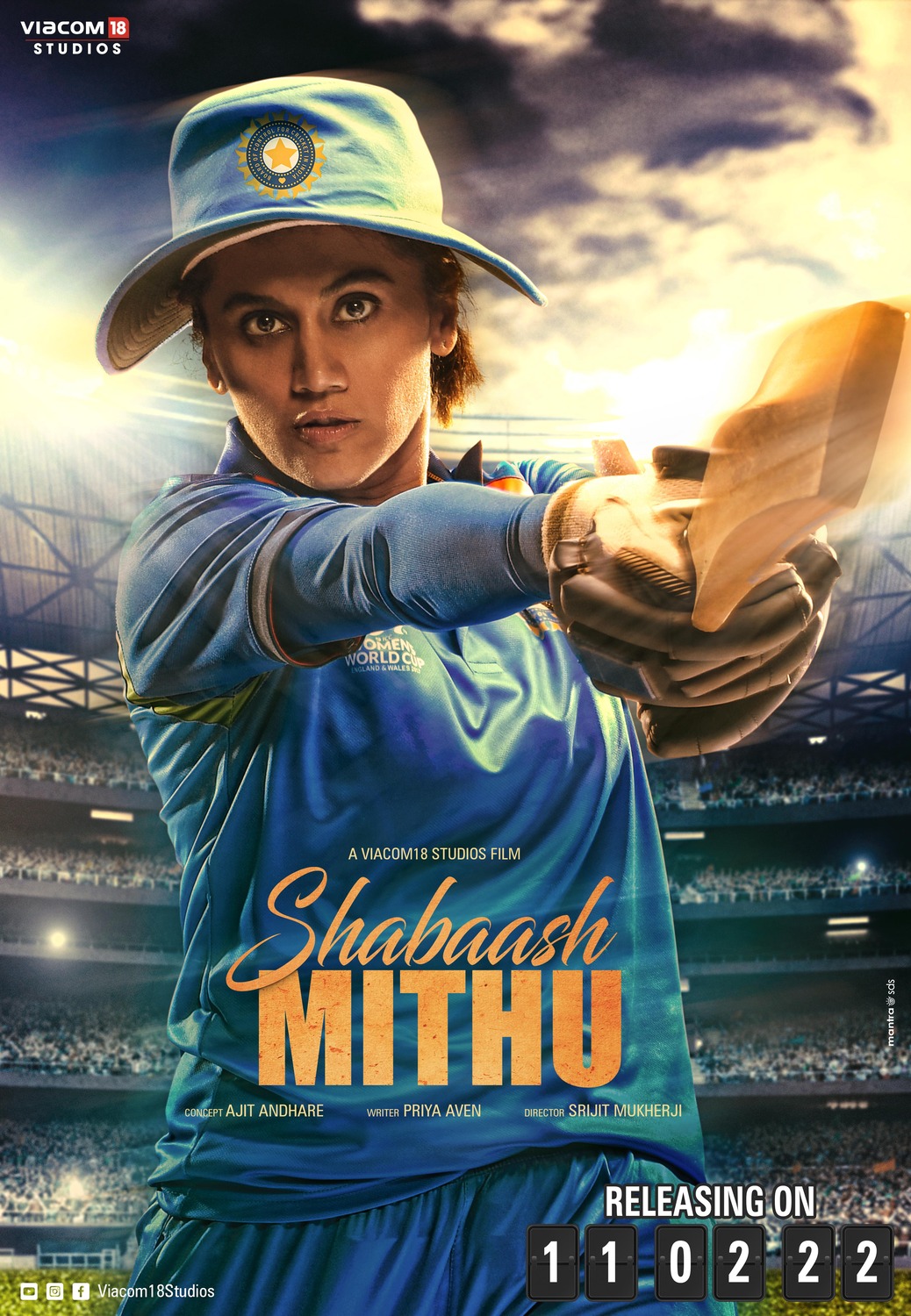 Extra Large Movie Poster Image for Shabaash Mithu (#2 of 2)