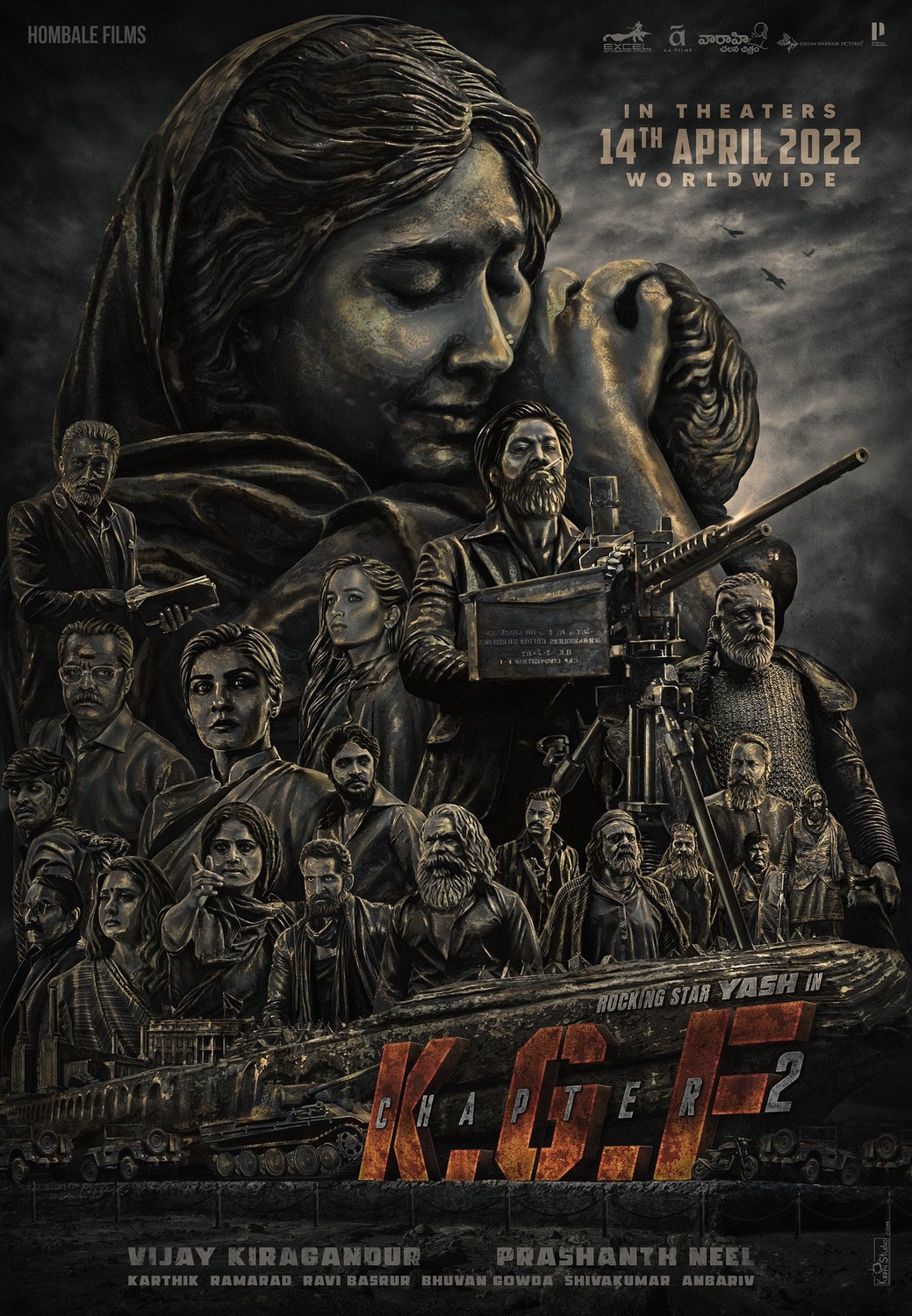 Extra Large Movie Poster Image for K.G.F: Chapter 2 (#1 of 11)