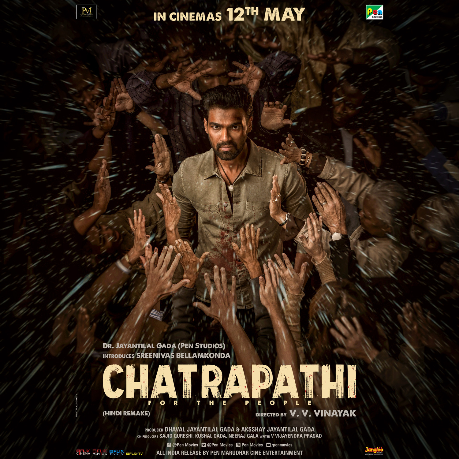 Extra Large Movie Poster Image for Chatrapathi (#2 of 5)