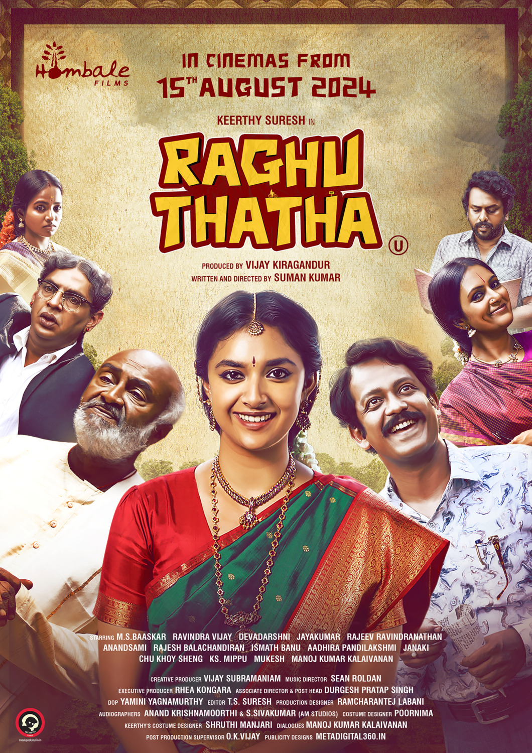 Extra Large Movie Poster Image for Raghu Thatha 