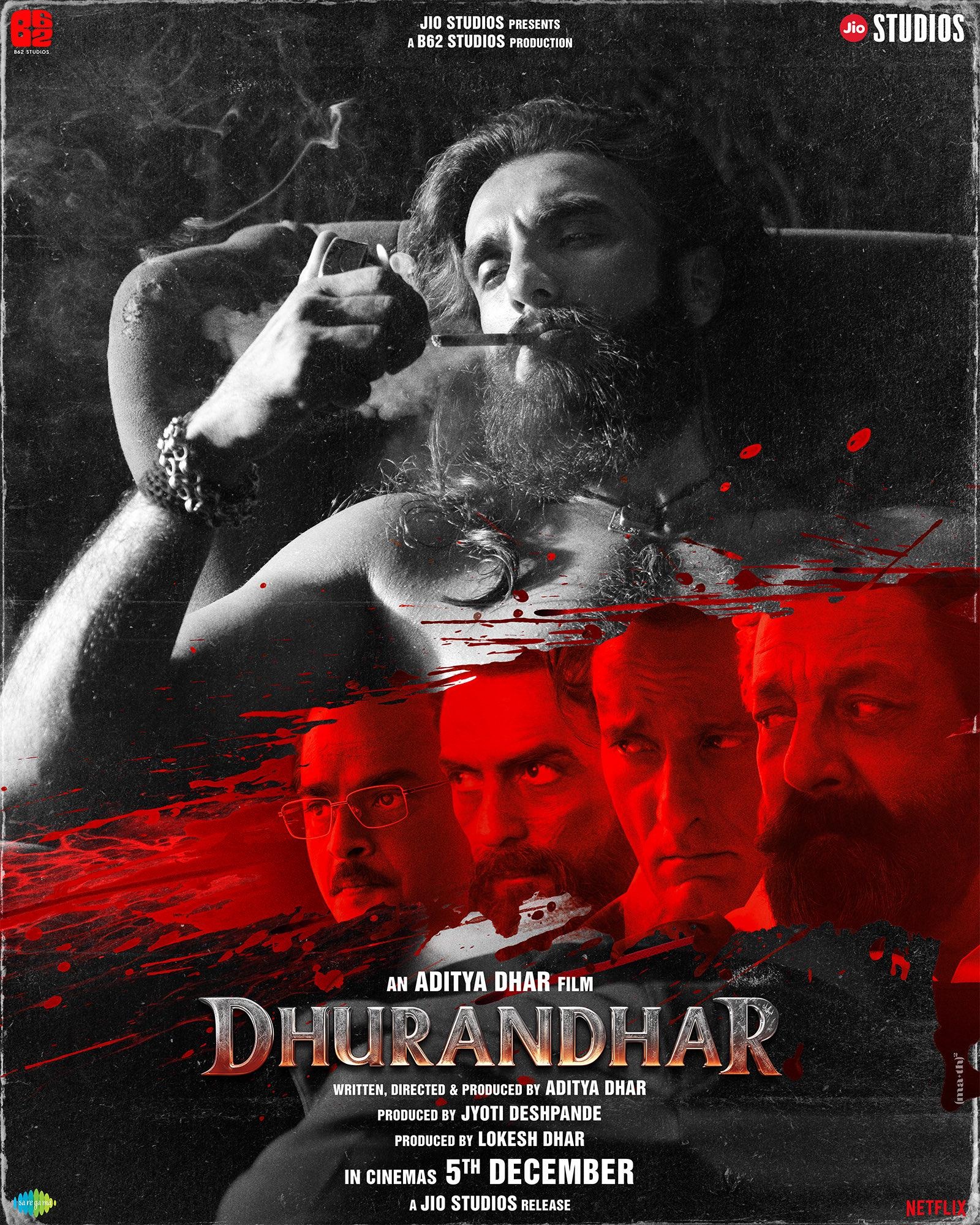 Mega Sized Movie Poster Image for Dhurandhar 