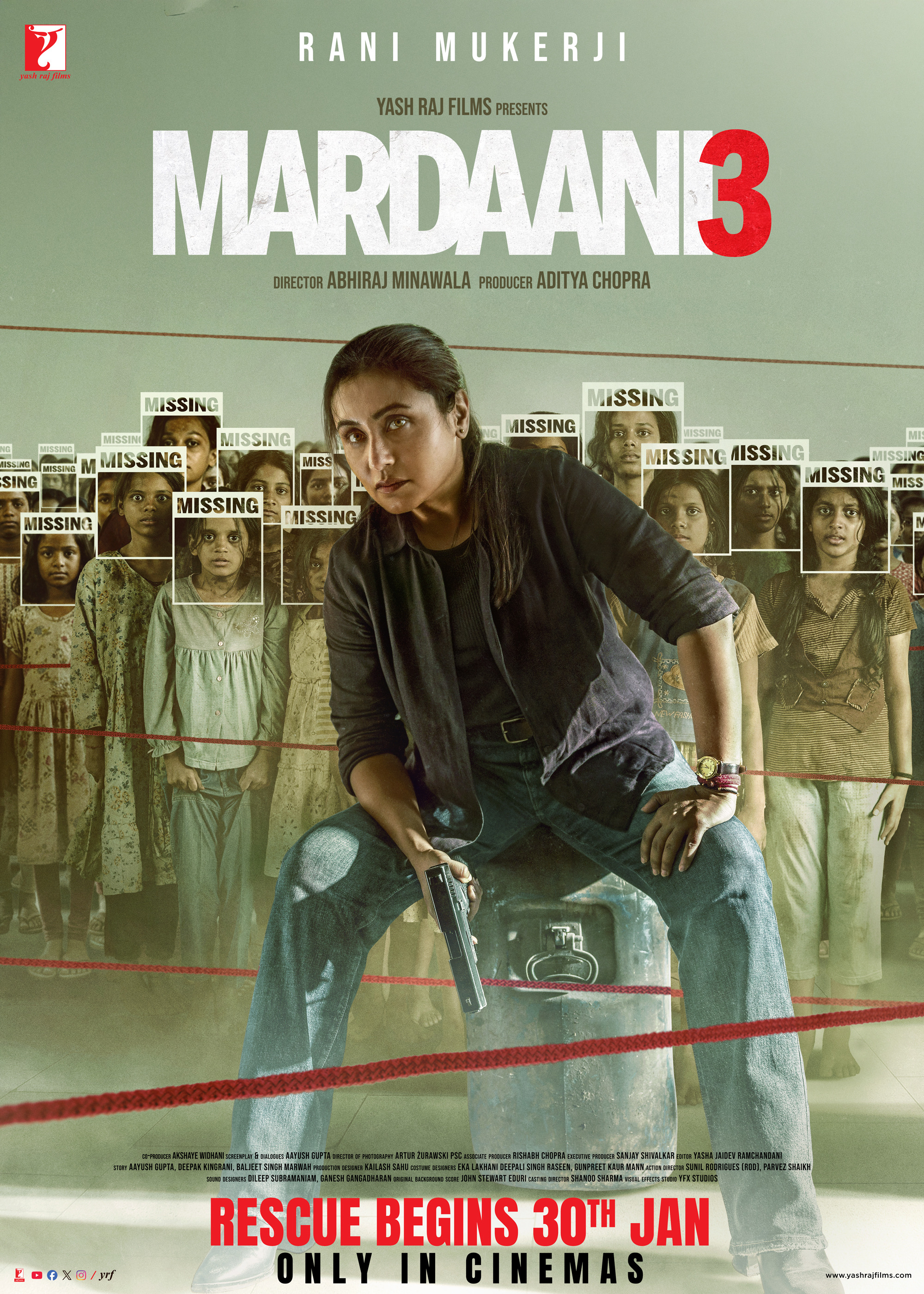 Mega Sized Movie Poster Image for Mardaani 3 (#1 of 3)