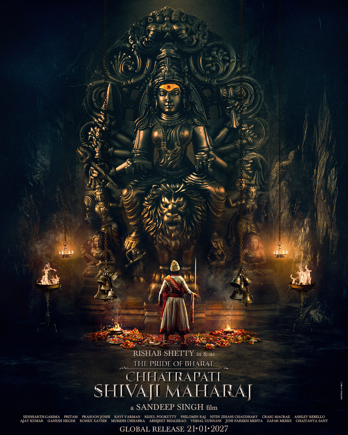 Extra Large Movie Poster Image for The Pride of Bharat - Chhatrapati Shivaji Maharaj 