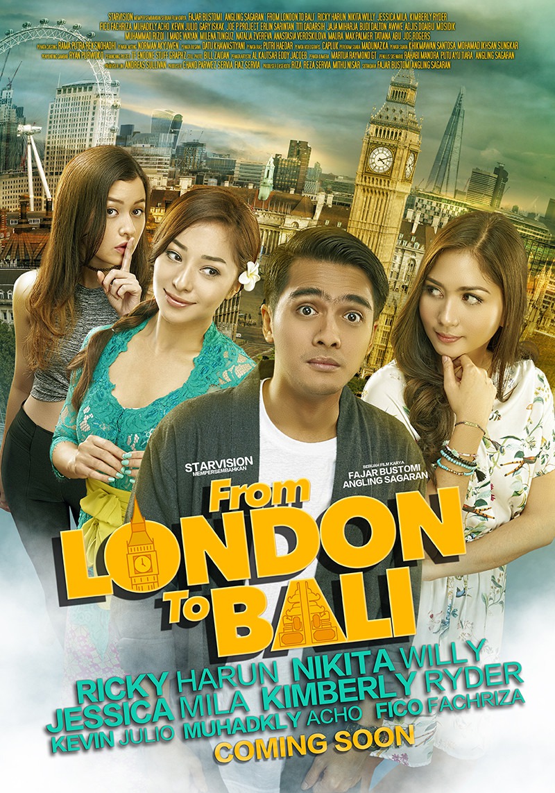 Extra Large Movie Poster Image for From London to Bali 