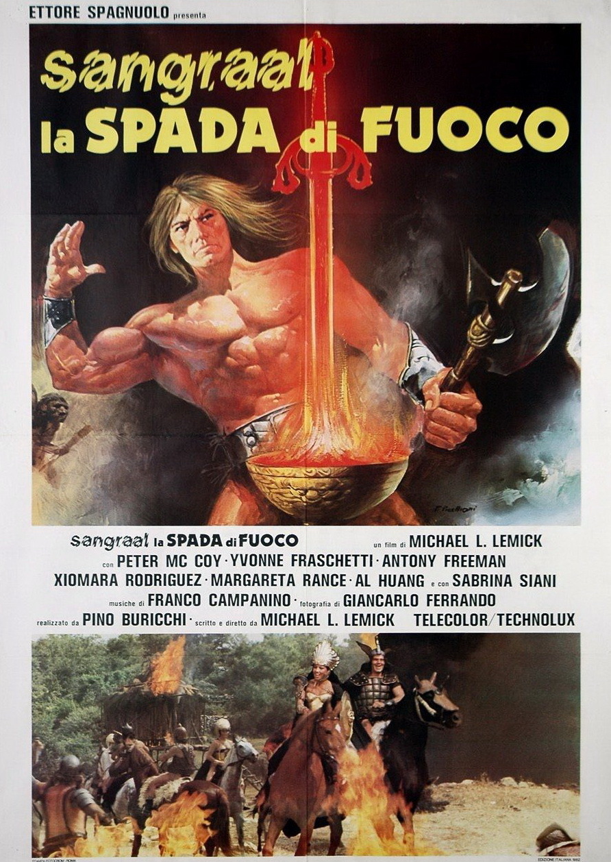 Extra Large Movie Poster Image for Sangraal, la spada di fuoco (#1 of 2)
