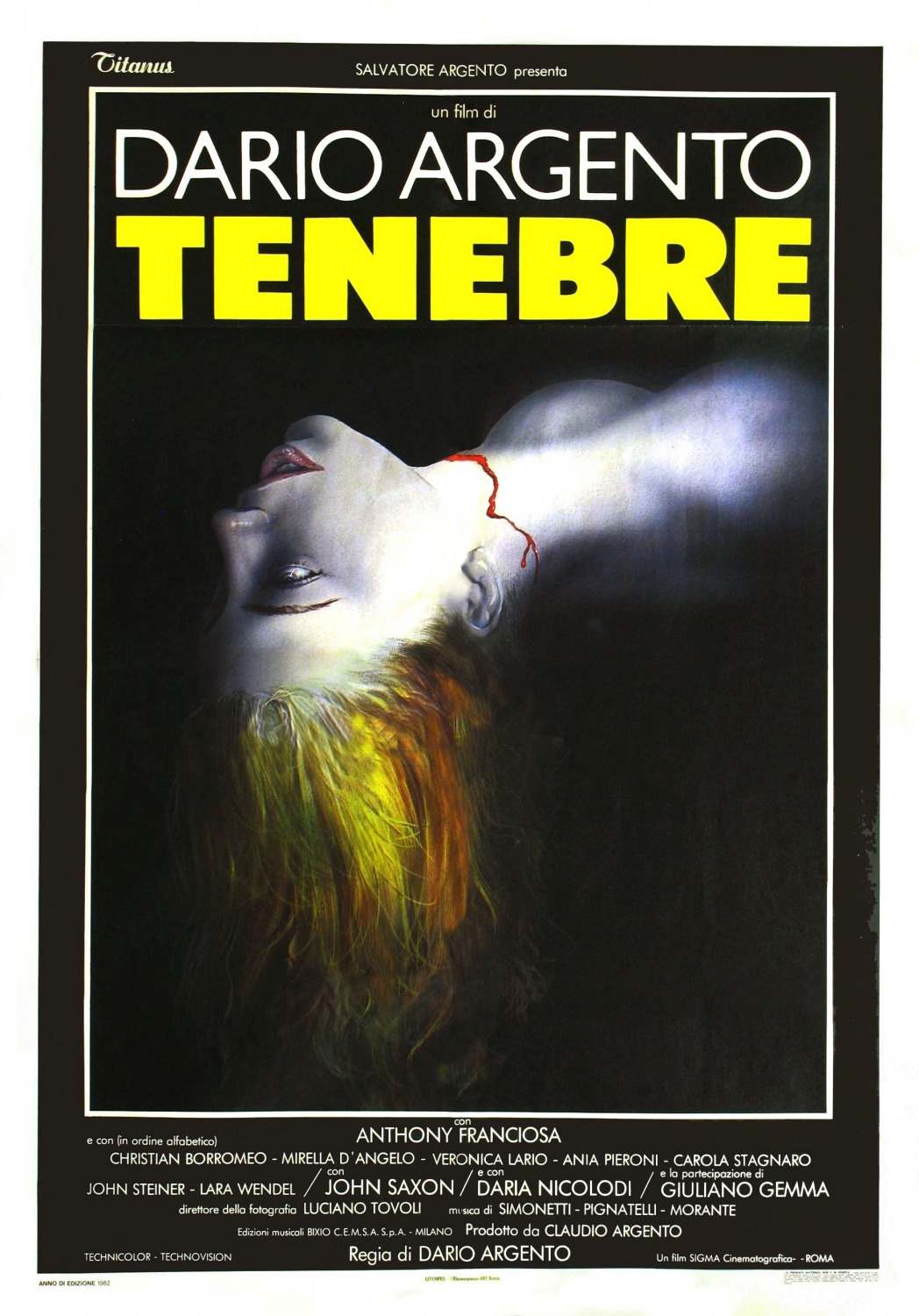 Extra Large Movie Poster Image for Tenebre (#1 of 2)