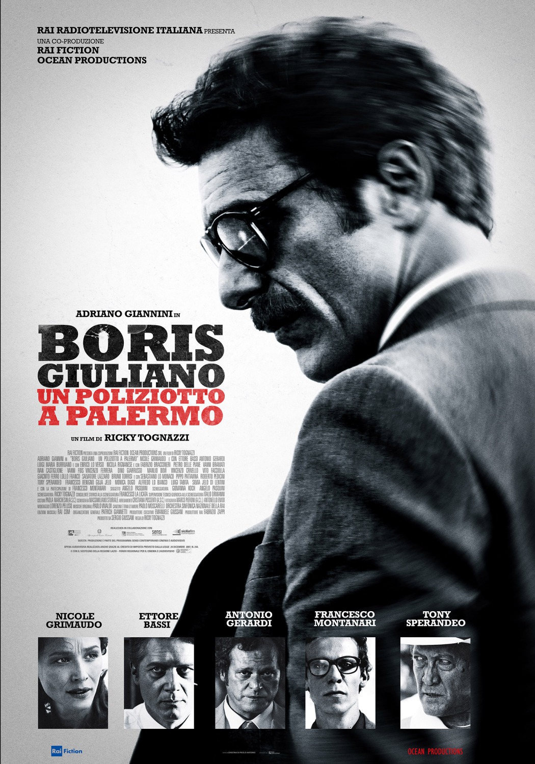 Extra Large Movie Poster Image for Boris Giuliano - Un poliziotto a Palermo 