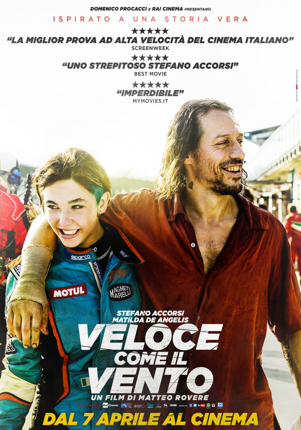 Extra Large Movie Poster Image for Veloce come il vento (#1 of 4)
