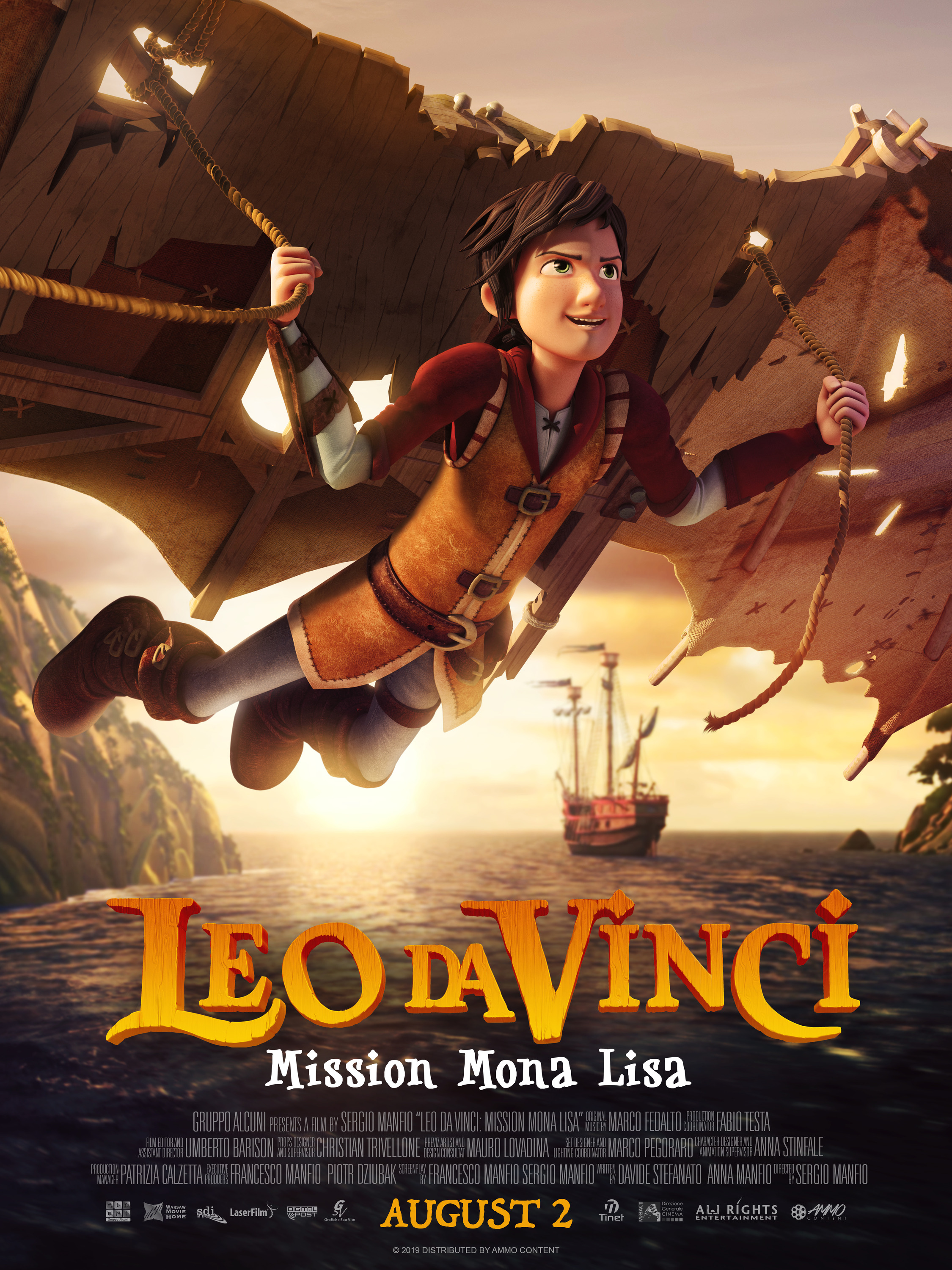 Mega Sized Movie Poster Image for Leo Da Vinci: Mission Mona Lisa 