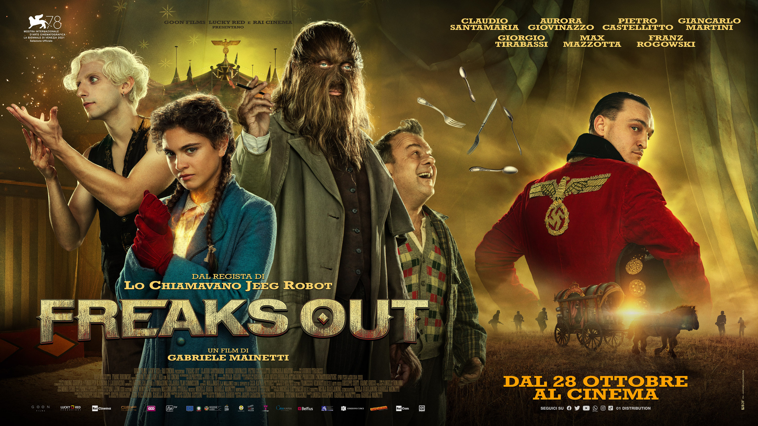 Mega Sized Movie Poster Image for Freaks Out (#4 of 11)