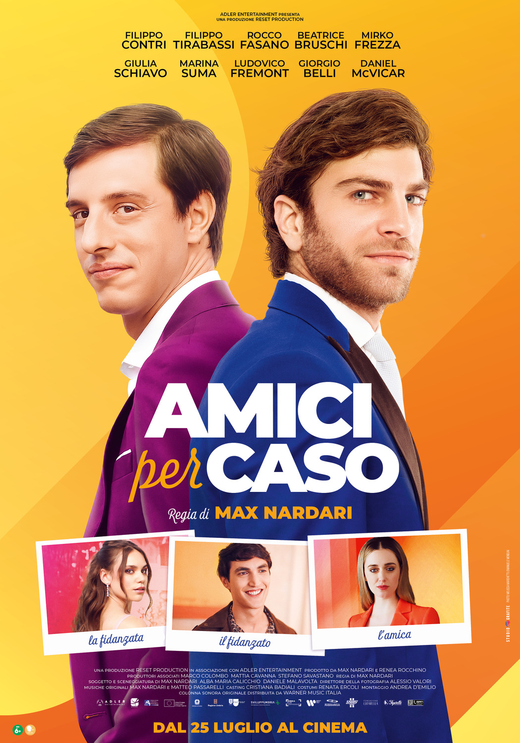 Extra Large Movie Poster Image for Amici per caso 