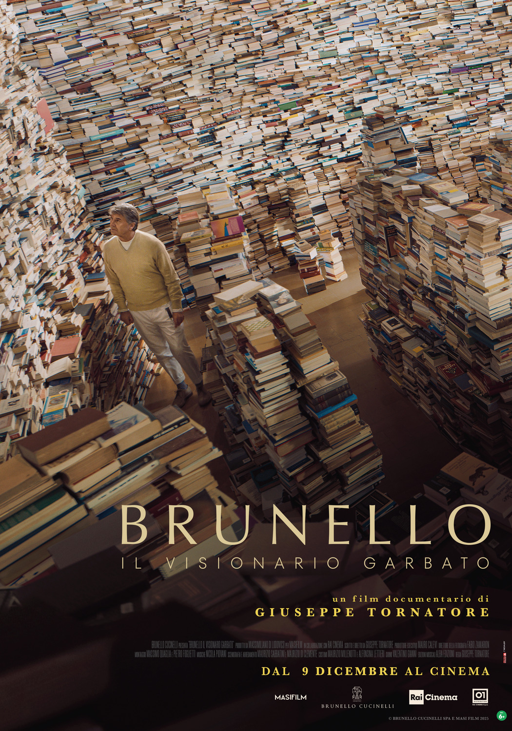 Extra Large Movie Poster Image for Brunello, il visionario garbato 