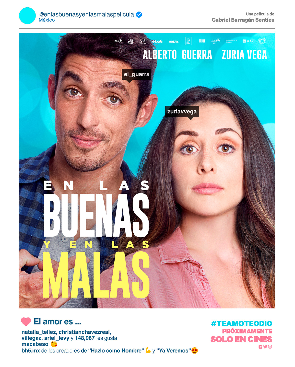 Extra Large Movie Poster Image for En las buenas y en las malas (#3 of 3)