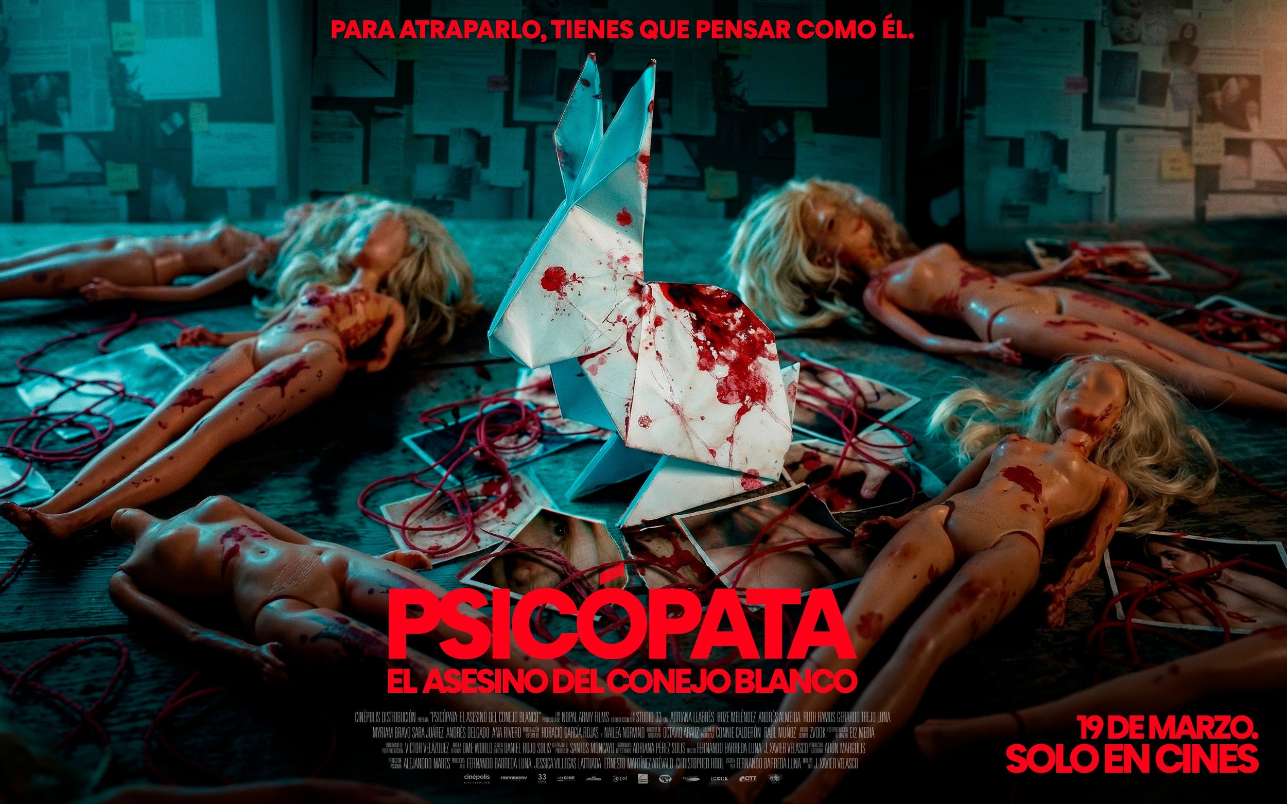 Mega Sized Movie Poster Image for Psicópata: El Asesino del Conejo Blanco (#2 of 2)