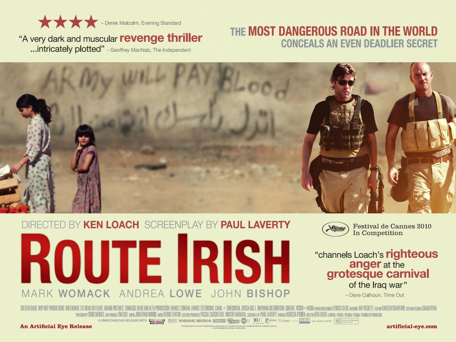 Extra Large Movie Poster Image for Route Irish (#1 of 4)