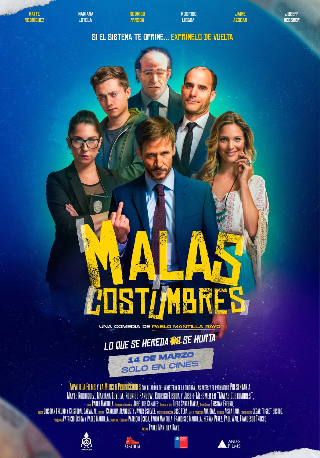 Extra Large Movie Poster Image for Malas Costumbres 