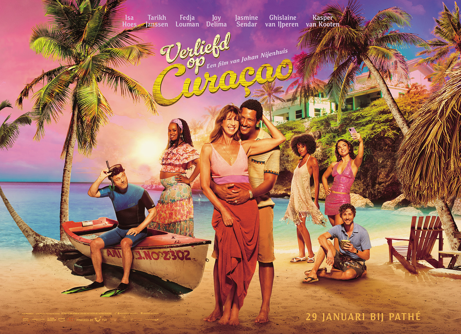 Extra Large Movie Poster Image for Verliefd op Curaçao 