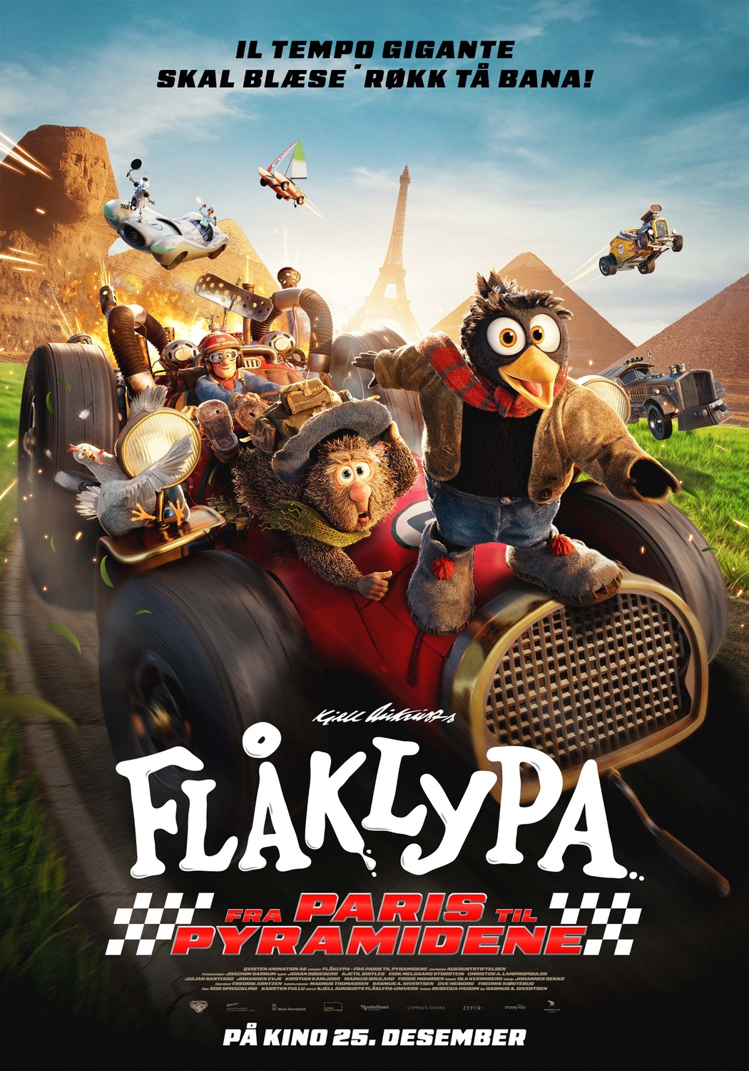 Extra Large Movie Poster Image for Flåklypa - Fra Paris til pyramidene 
