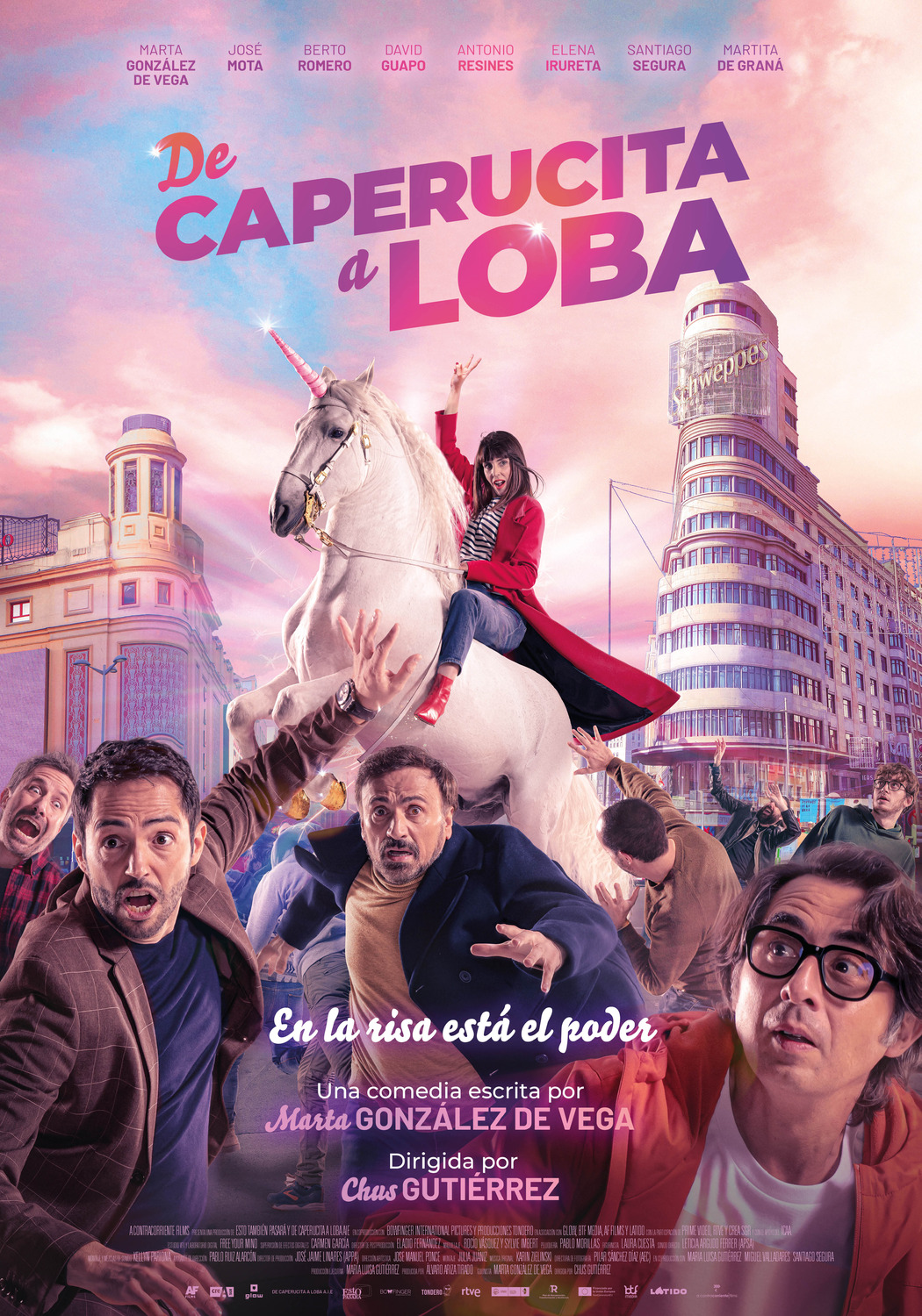Extra Large Movie Poster Image for De Caperucita a loba 