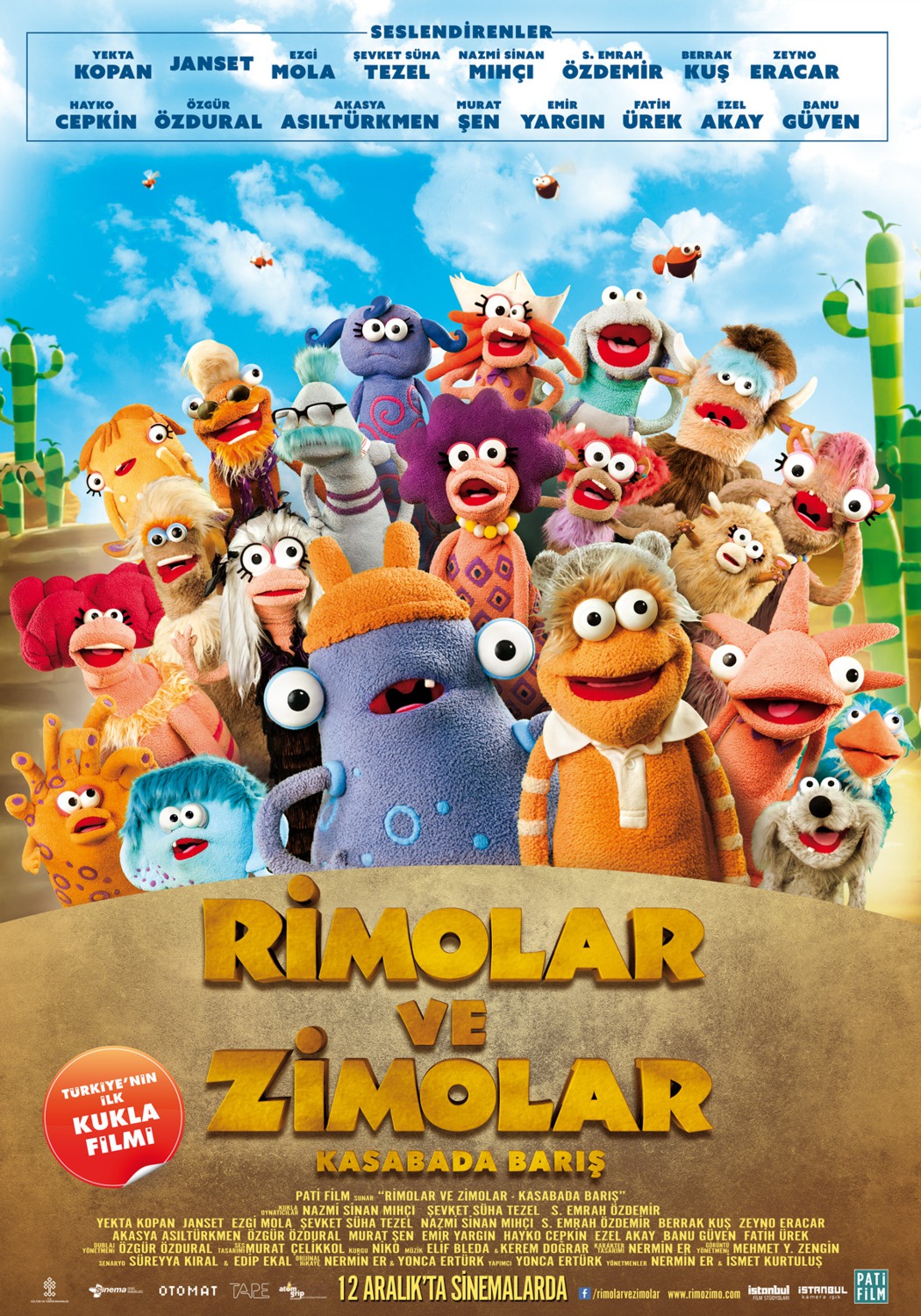 Extra Large Movie Poster Image for Rimolar ve Zimolar: Kasabada Baris 