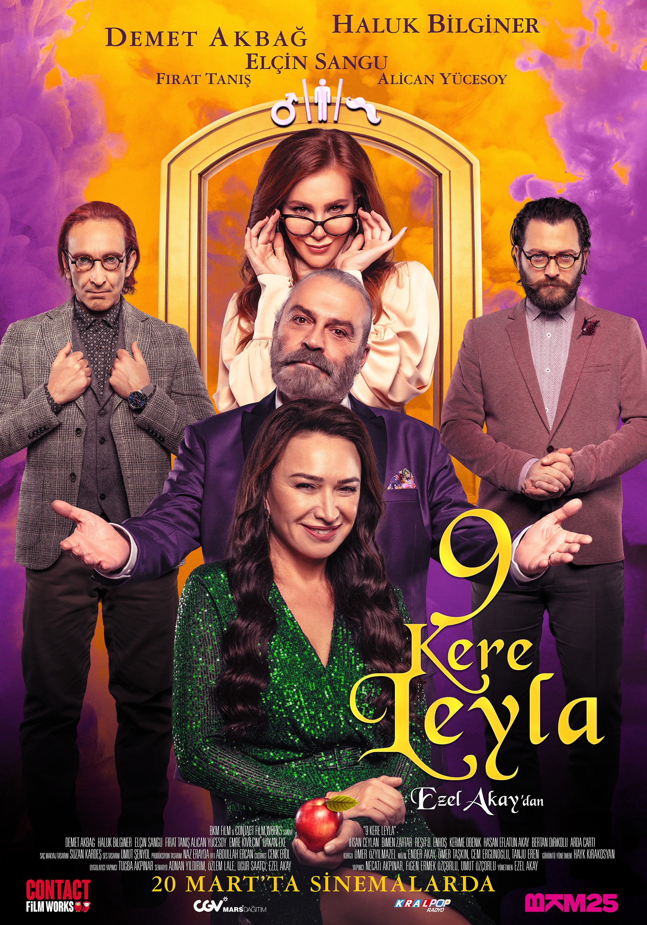 Mega Sized Movie Poster Image for 9 Kere Leyla (#2 of 2)