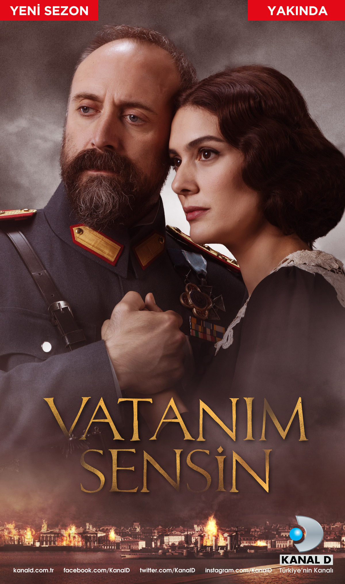 Mega Sized TV Poster Image for Vatanim Sensin (#2 of 3)