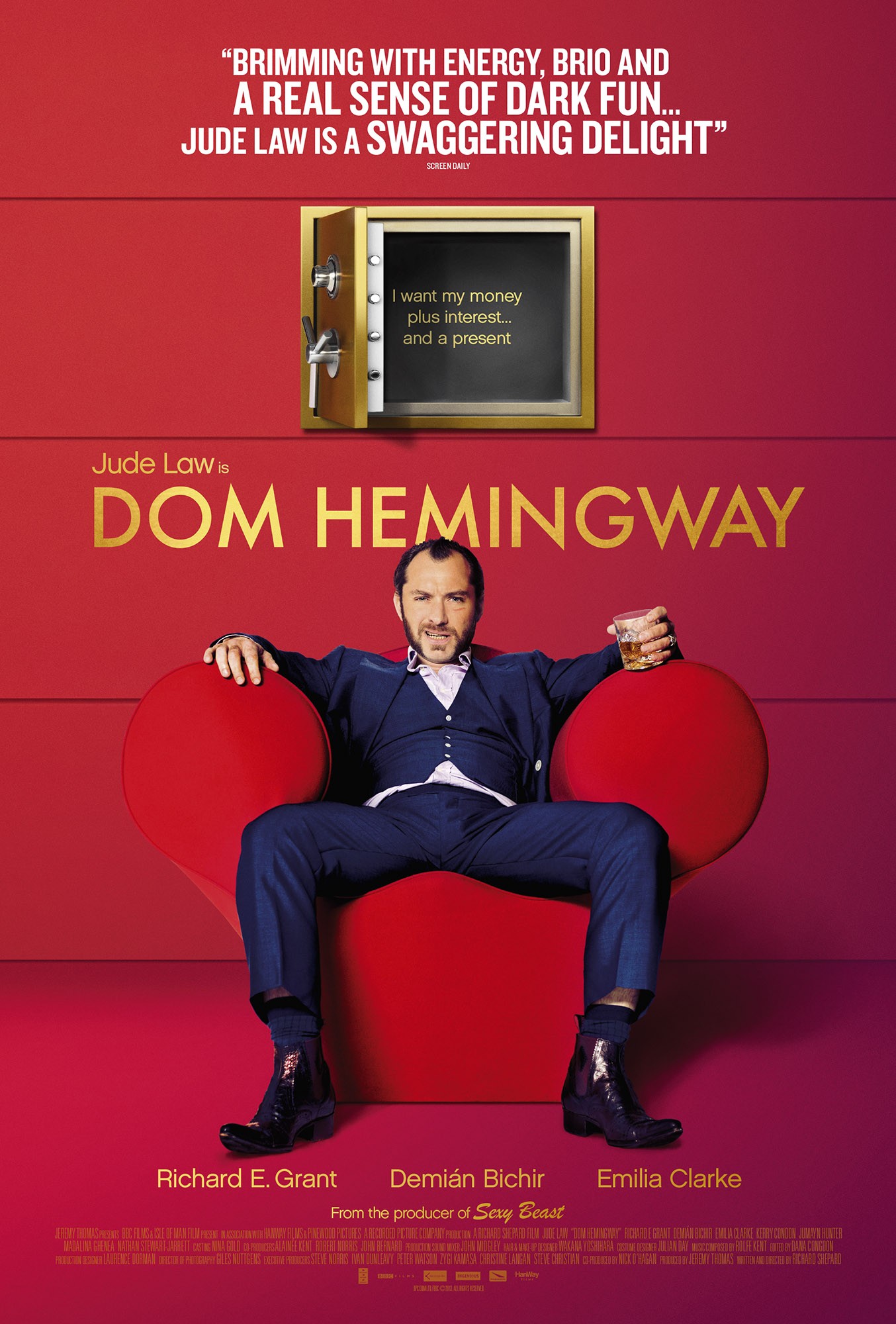 Mega Sized Movie Poster Image for Dom Hemingway (#3 of 3)