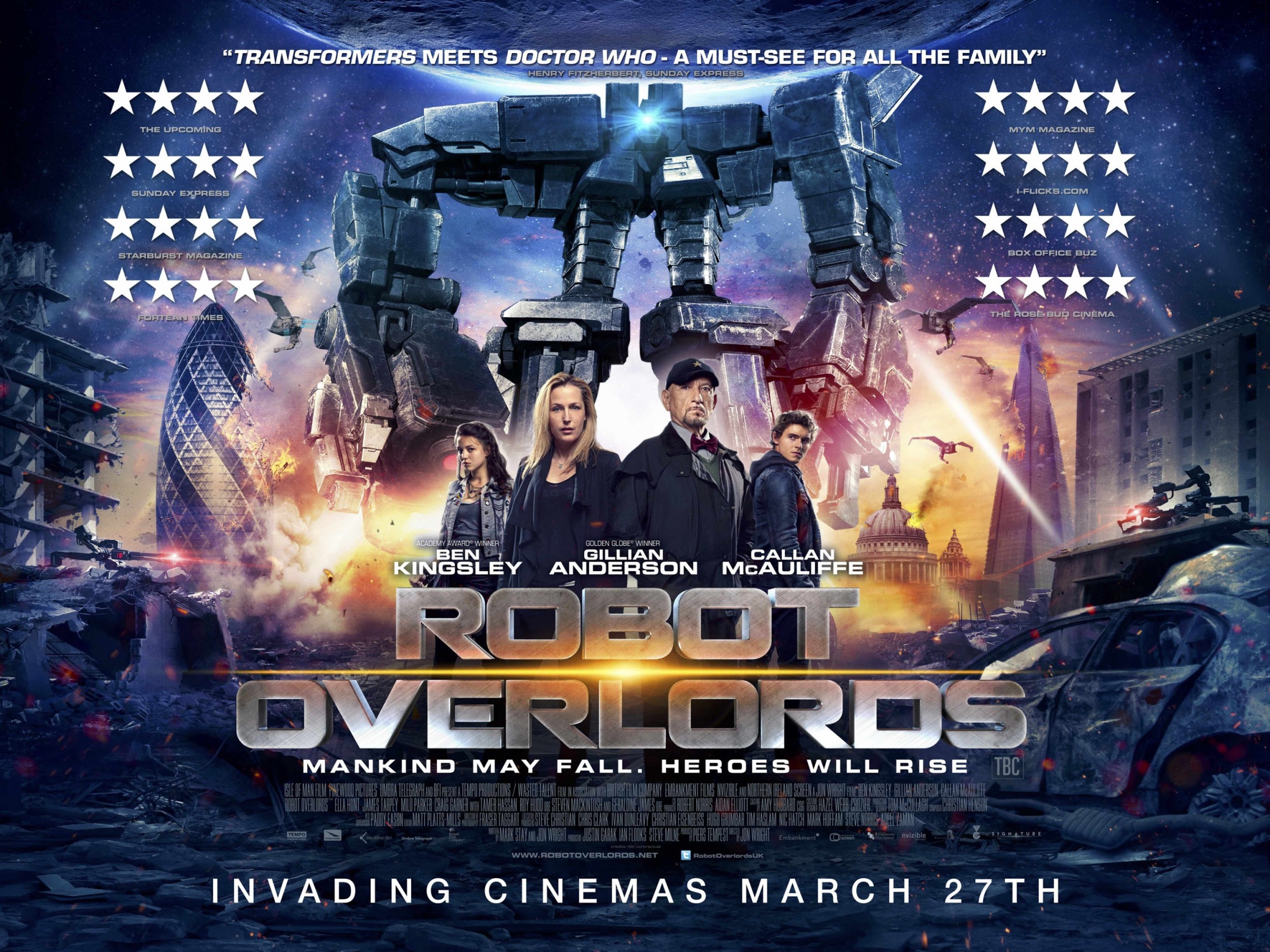 Mega Sized Movie Poster Image for Robot Overlords 