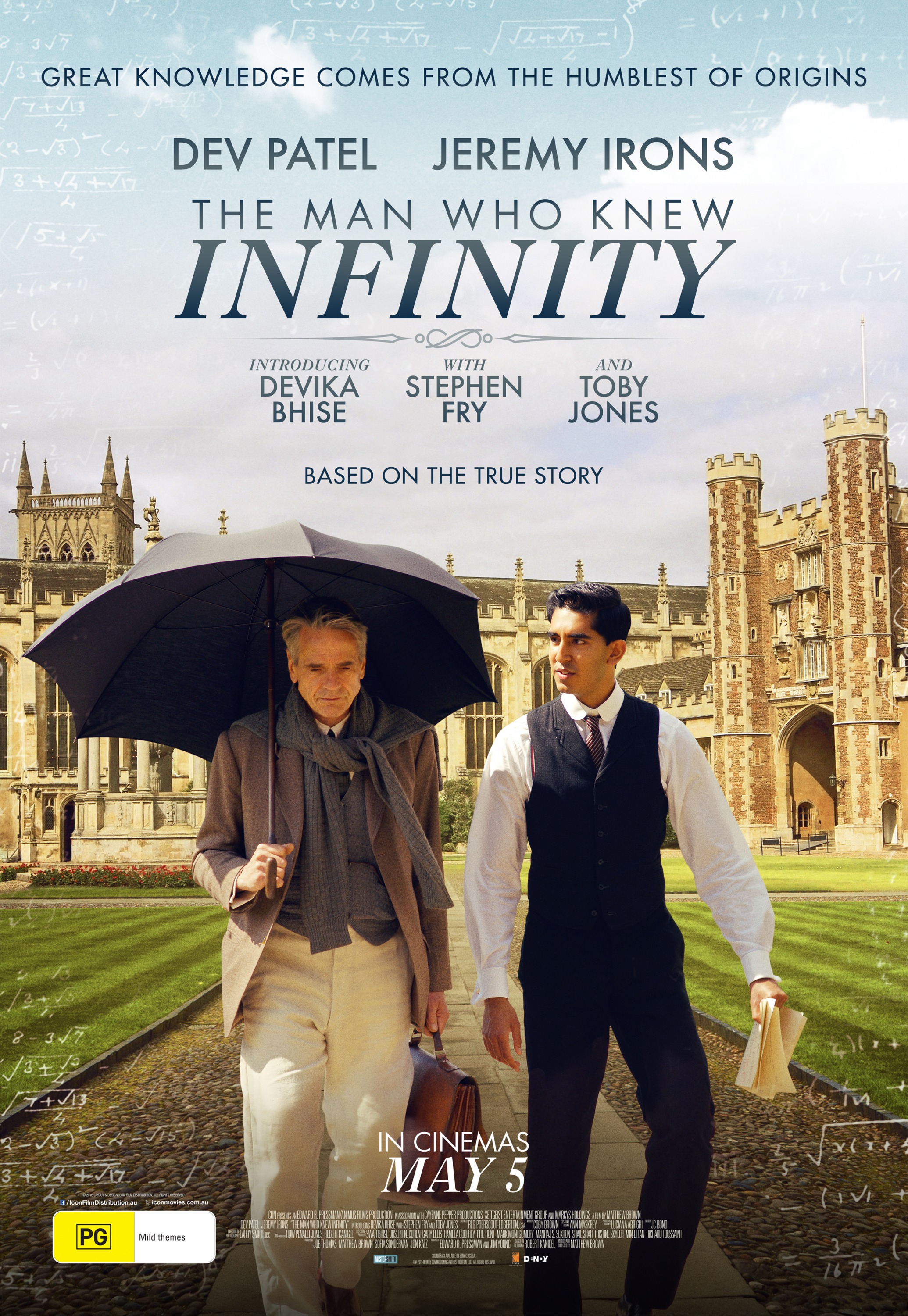 Mega Sized Movie Poster Image for The Man Who Knew Infinity (#3 of 4)
