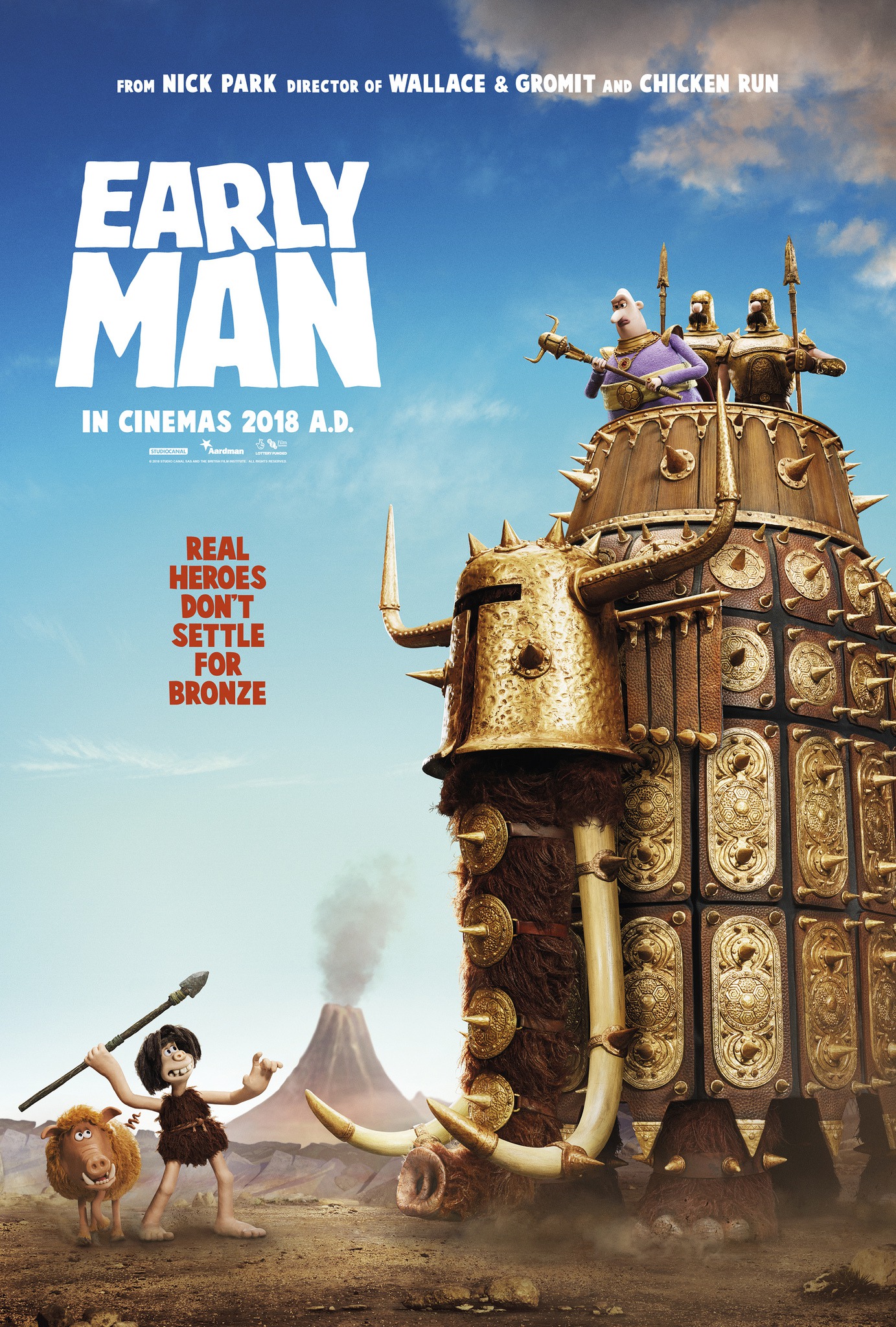 Mega Sized Movie Poster Image for Early Man (#1 of 36)