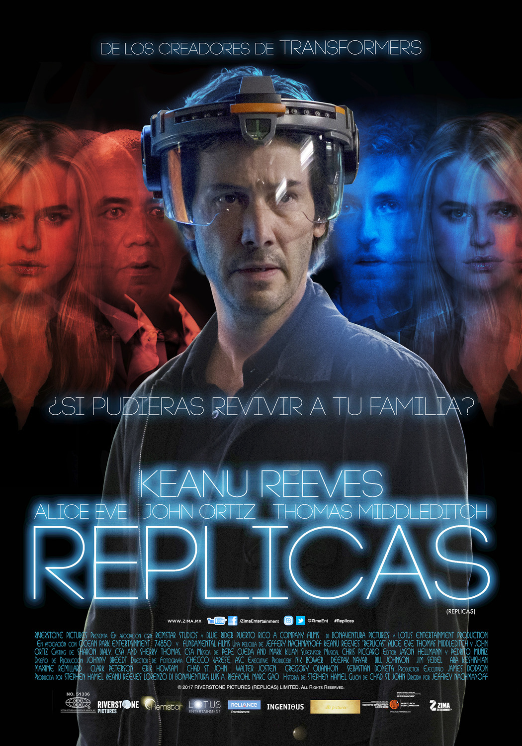 Extra Large Movie Poster Image for Replicas (#3 of 6)